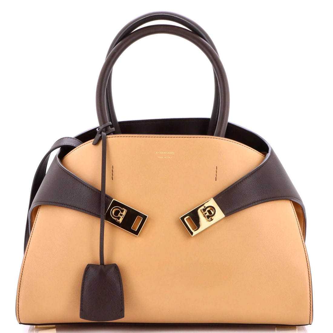 Salvatore Ferragamo Hug Top Handle Bag Leather Small (1 of 6)