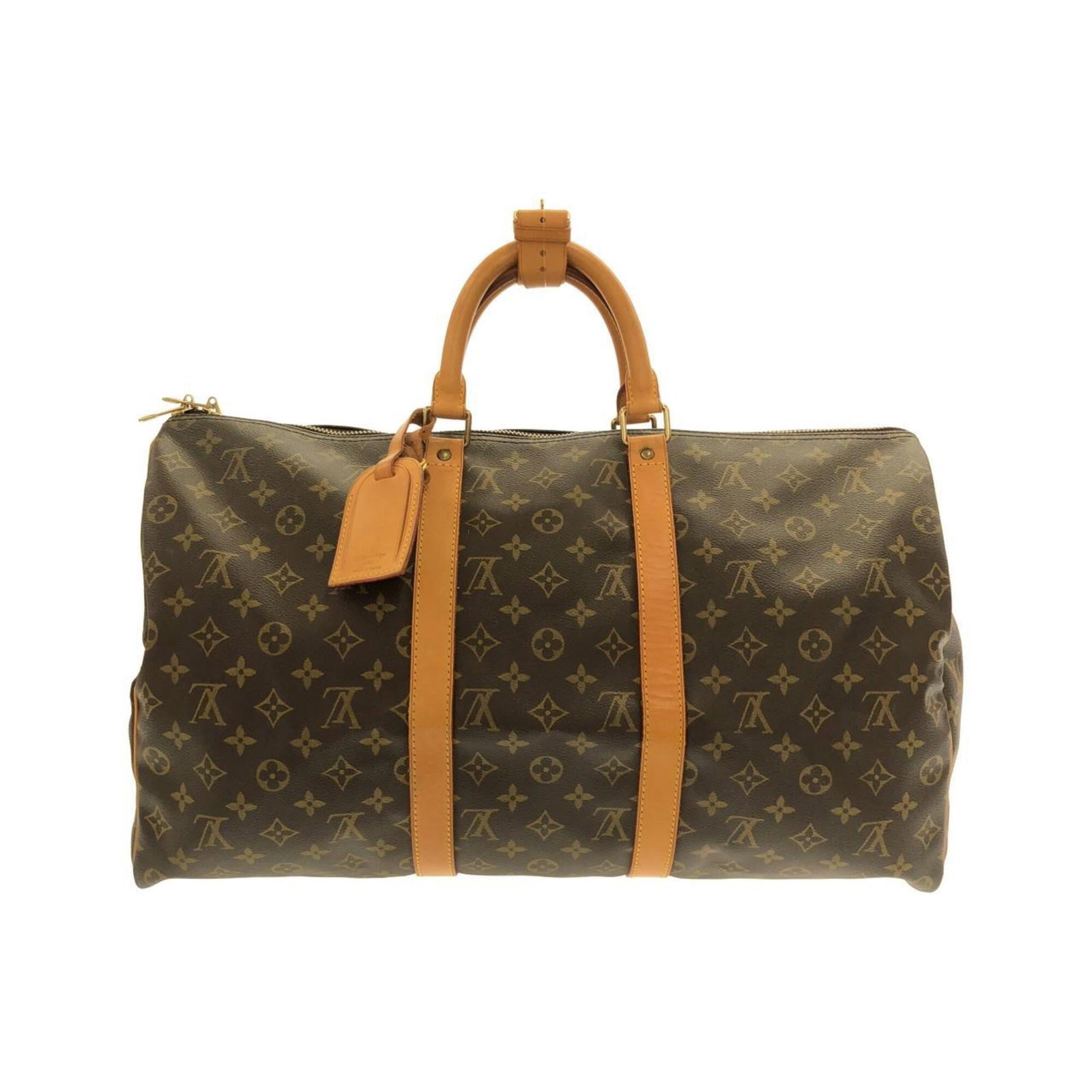 Boston Bag Coated Canvas by Louis Vuitton: Boston Bag Coated Canvas by Louis Vuitton Boston Bag Coated Canvas by Louis Vuitton boasts a timeless design with its iconic monogram pattern, crafted from high-quality coated canvas. The bag's classi