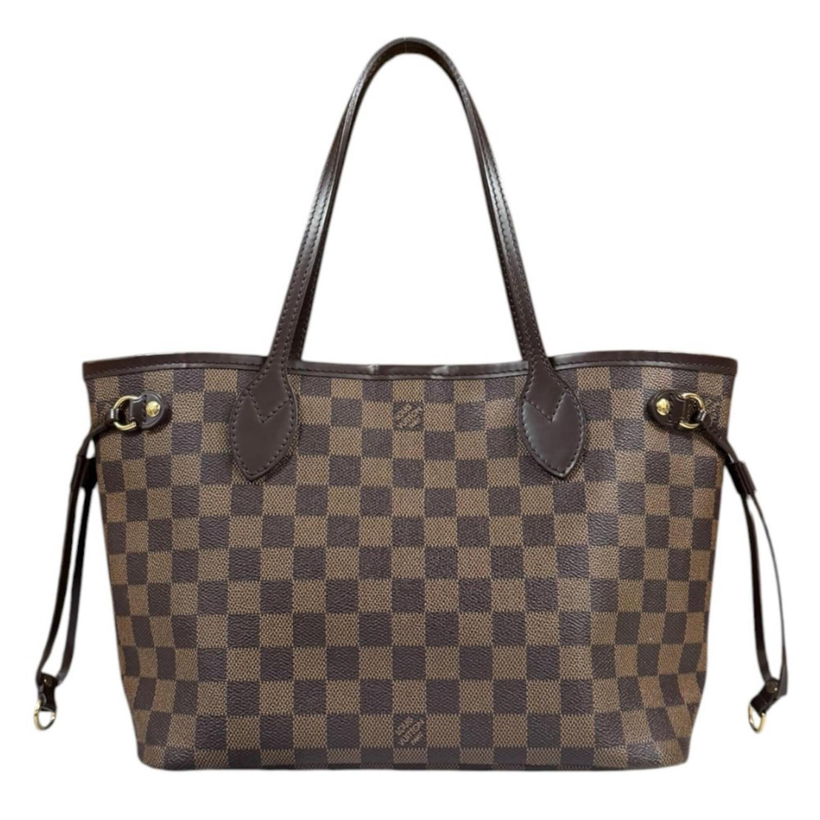 Louis Vuitton Pouch Tote Bag Damier Canvas: Louis Vuitton Pouch Tote Bag Damier Canvas Damier Canvas pattern adds visual interest to this classic Louis Vuitton Pouch Tote Bag, crafted from high-quality brown Damier canvas. Measuring 21cm x