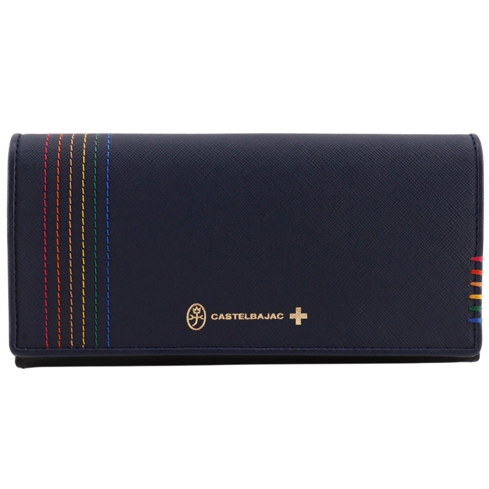 Long Wallet Bi Fold Leather Castelbajac: Long Wallet Bi Fold Leather Castelbajac Long wallet with bi-fold design made from high-quality black leather, measuring 10cm x 19.5cm x 3cm. This Castelbajac MPN 27604 long wallet features a classic