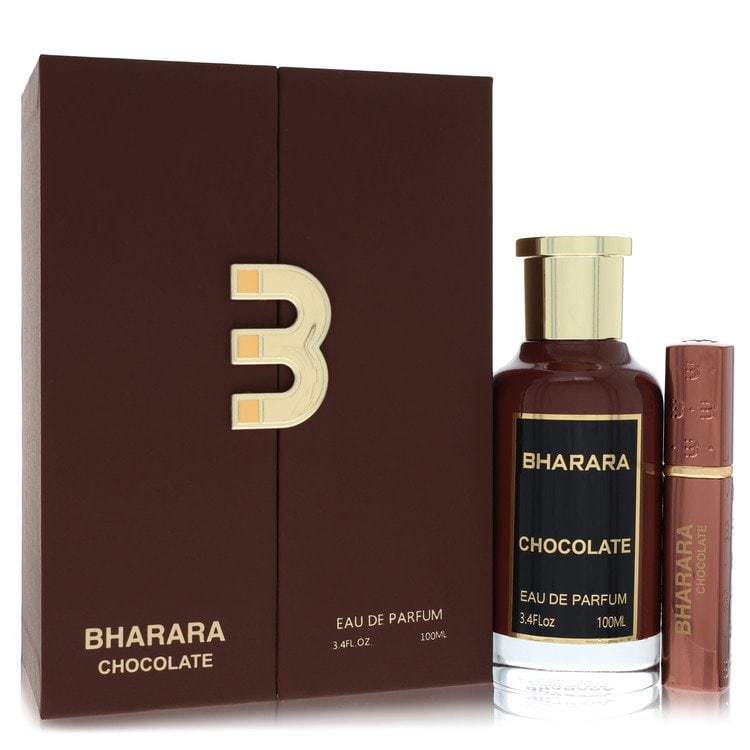 Bharara Chocolate by Bharara Beauty Eau De Parfum Spray (Unisex) 3.4 oz: Bharara Chocolate by Bharara Beauty Eau De Parfum Spray (Unisex) 3.4 oz Bharara Beauty Eau De Parfum Spray is a unisex cologne available in a 3.4 oz size. This fragrance bears a signature and is