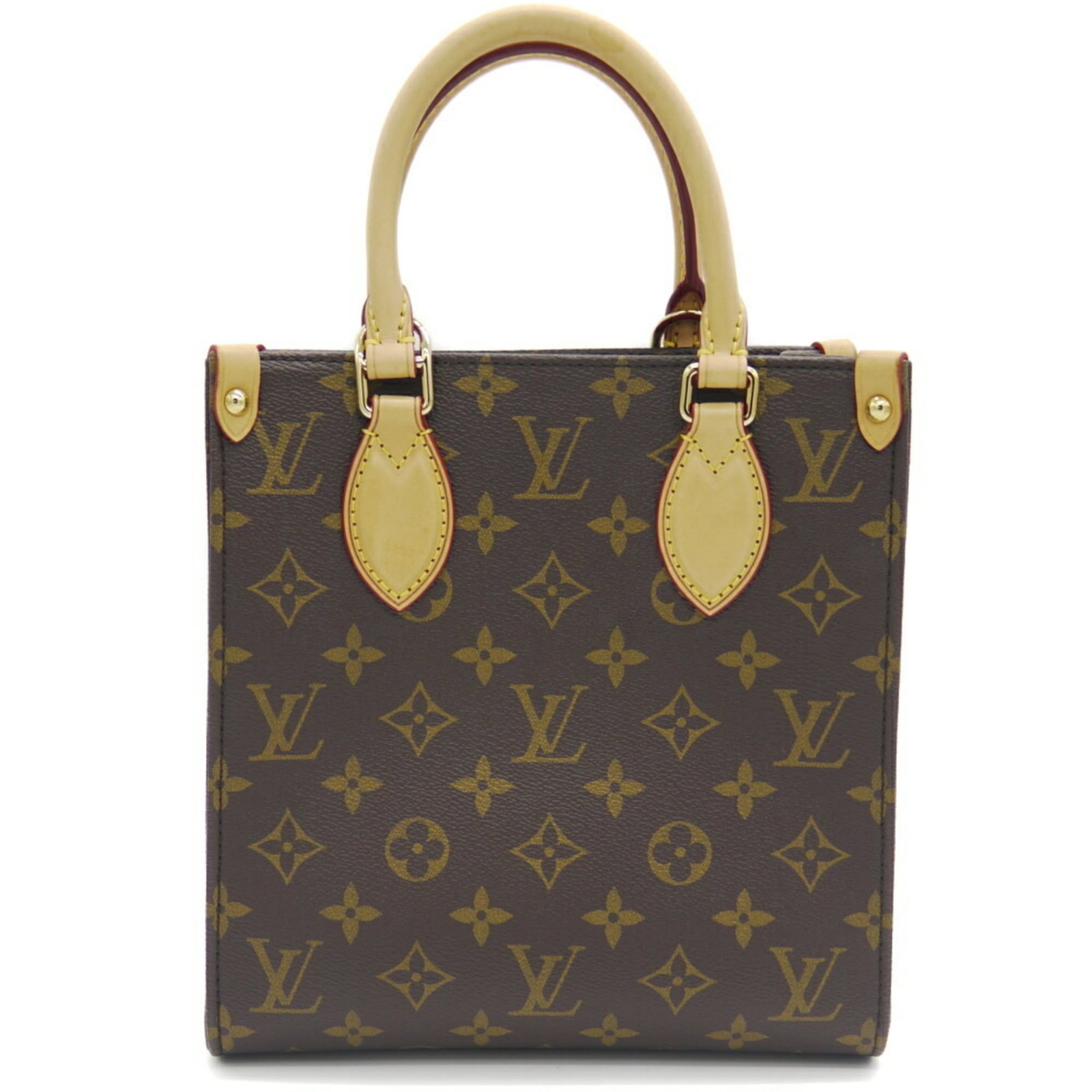 Leather Monogram Louis Vuitton Handbag: Leather Monogram Louis Vuitton Handbag Monogrammed leather handbag in iconic Louis Vuitton design, featuring the classic M46265 model with timeless monogram pattern. This stylish and spacious bag