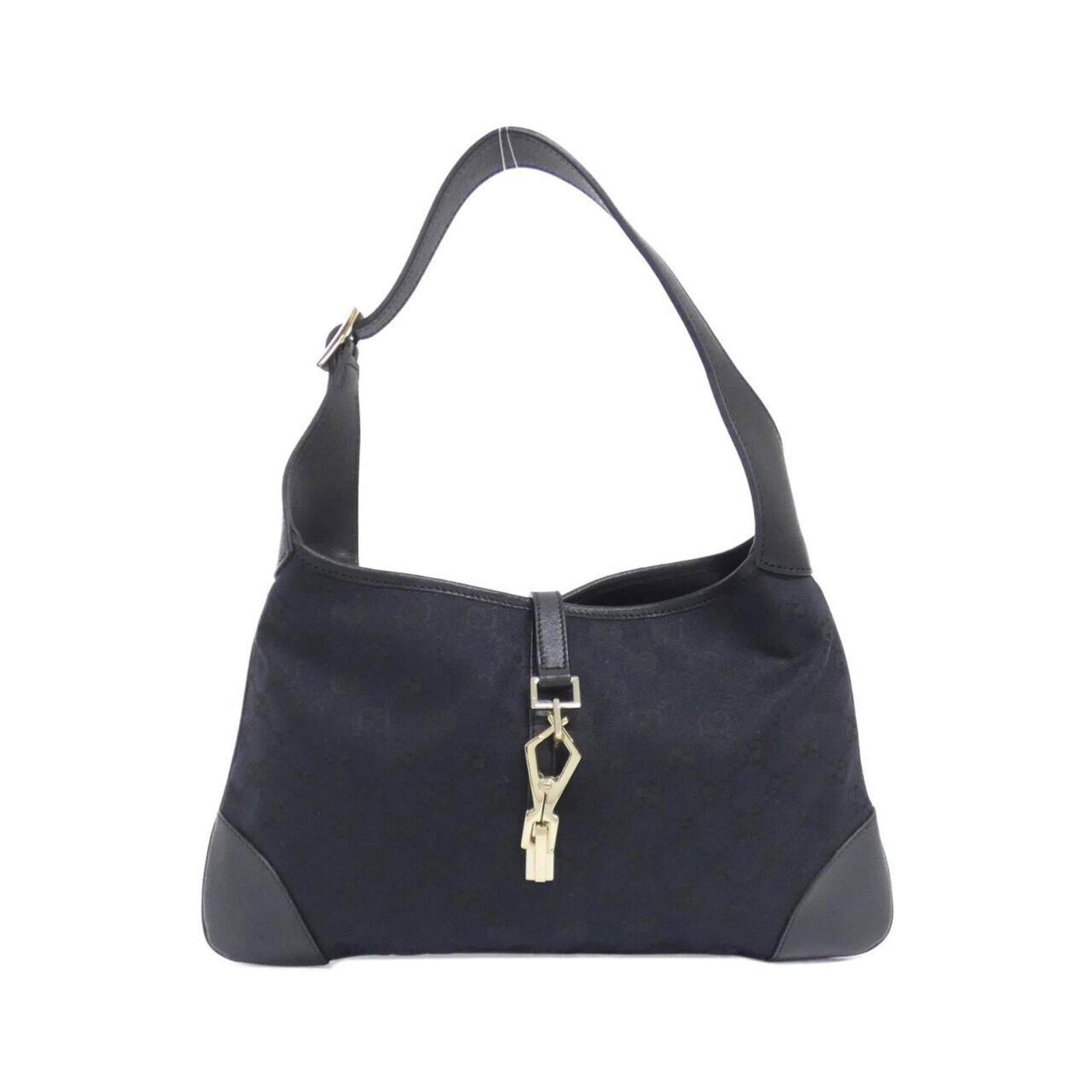 Shoulder Bag Canvas Leather Gucci: Shoulder Bag Canvas Leather Gucci GG canvas and leather come together in this sleek black Gucci shoulder bag, measuring 20cm x 33cm x 3cm. The iconic GG pattern adds a touch of sophistication to this 