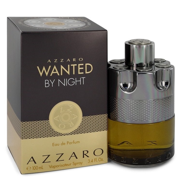 Azzaro Wanted By Night by Azzaro Eau De Parfum Spray 3.4 oz: Azzaro Wanted By Night by Azzaro Eau De Parfum Spray 3.4 oz Bright mandarin, lemon and lavender top notes introduce Azzaro Wanted By Night, a sensual oriental fragrance. Earthy elements are brought to