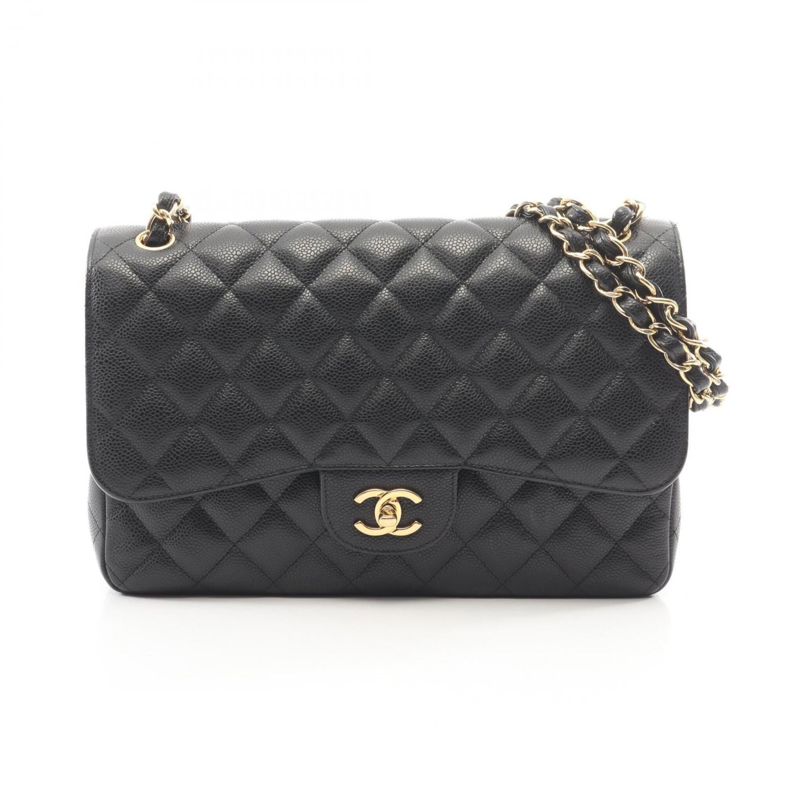 Calfskin handbag bag shoulder Chanel: Calfskin handbag bag shoulder Chanel Calfskin handbag bag shoulder from Chanel features grained Calfskin material and gold hardware in black. The sleek design measures 20cm x 30cm x 9cm, making it a s