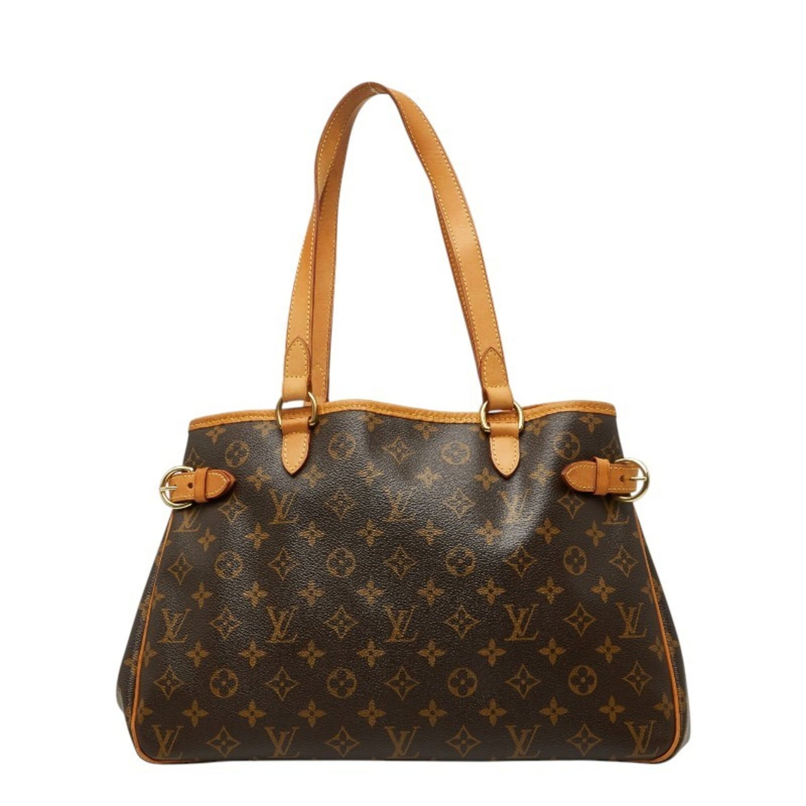 Vuitton Leather Pvc Bag Handbag Shoulder: Vuitton Leather Pvc Bag Handbag Shoulder PVC and leather blend construction for a unique look. The brown color and shoulder design make it a versatile accessory. Measuring 25cm x 36cm x 12cm, this