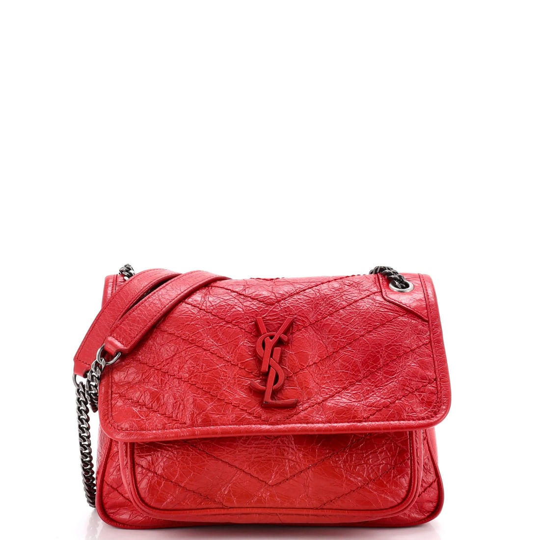 Chain Flap Bag Niki Baby Saint Leather Matelasse Chevron (1 of 6)