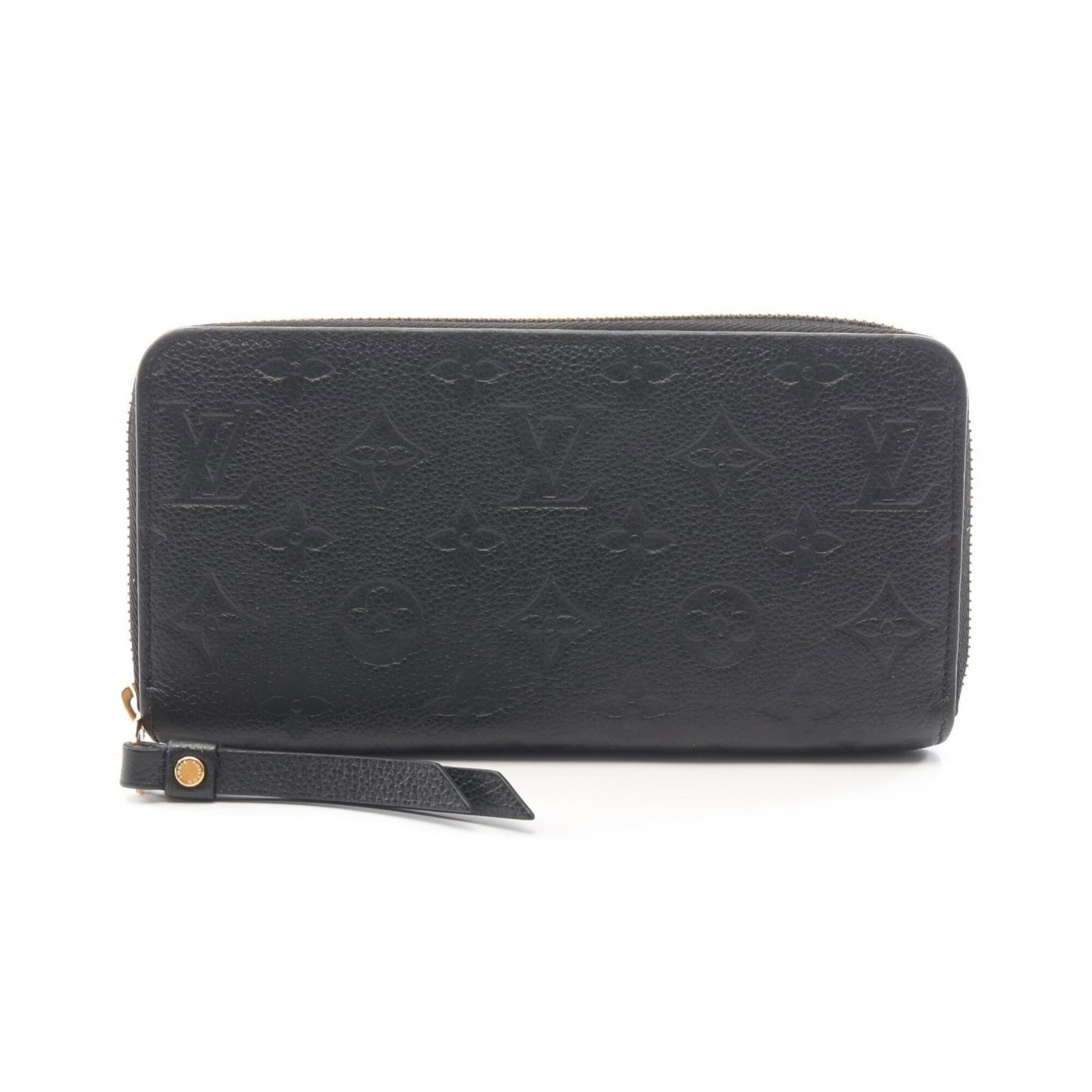 Long Wallet Bi Fold Leather Louis Vuitton: Long Wallet Bi Fold Leather Louis Vuitton Black leather long wallet with bi-fold design, measuring 10cm x 19.5cm x 2cm, features the iconic Louis Vuitton style. This classic accessory boasts a sleek
