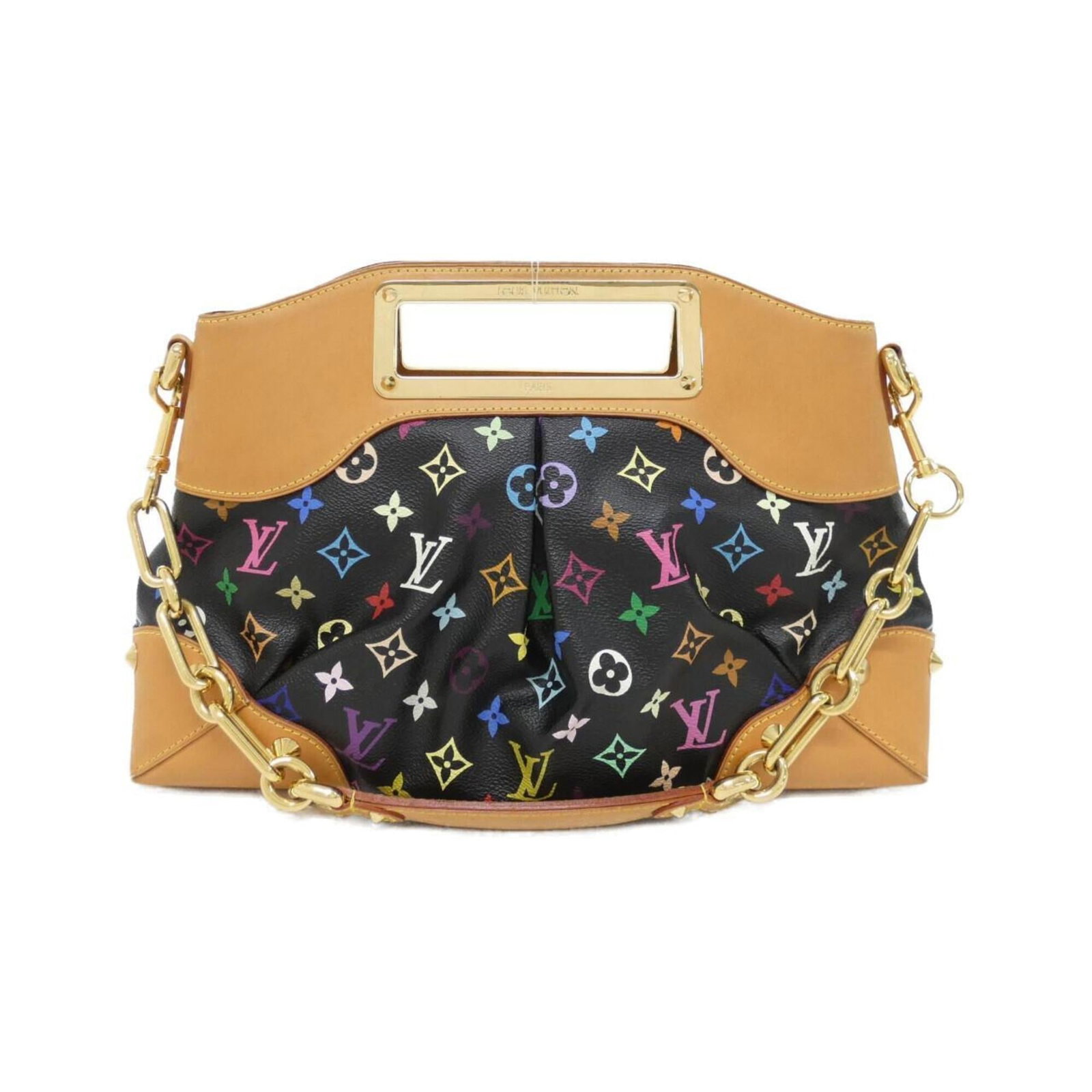 Louis Vuitton Handbag Monogram Multicolore: Louis Vuitton Handbag Monogram Multicolore The Louis Vuitton Handbag Monogram Multicolore boasts a striking black and multi-color design, with gold hardware adding a touch of elegance. This spacious