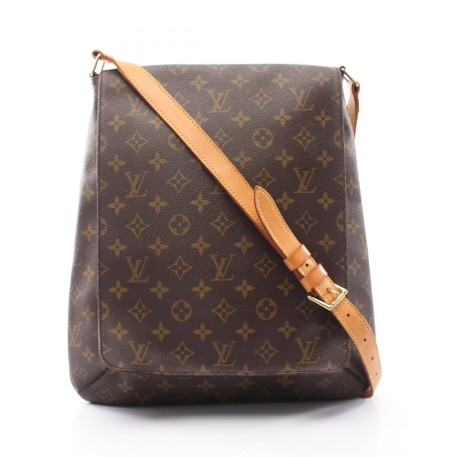 Shoulder Bag Coated Canvas Leather Louis Vuitton: Shoulder Bag Coated Canvas Leather Louis Vuitton Coated canvas and leather combine in this brown Louis Vuitton shoulder bag, measuring 35cm x 31cm x 9cm. The M51256 style features a classic design