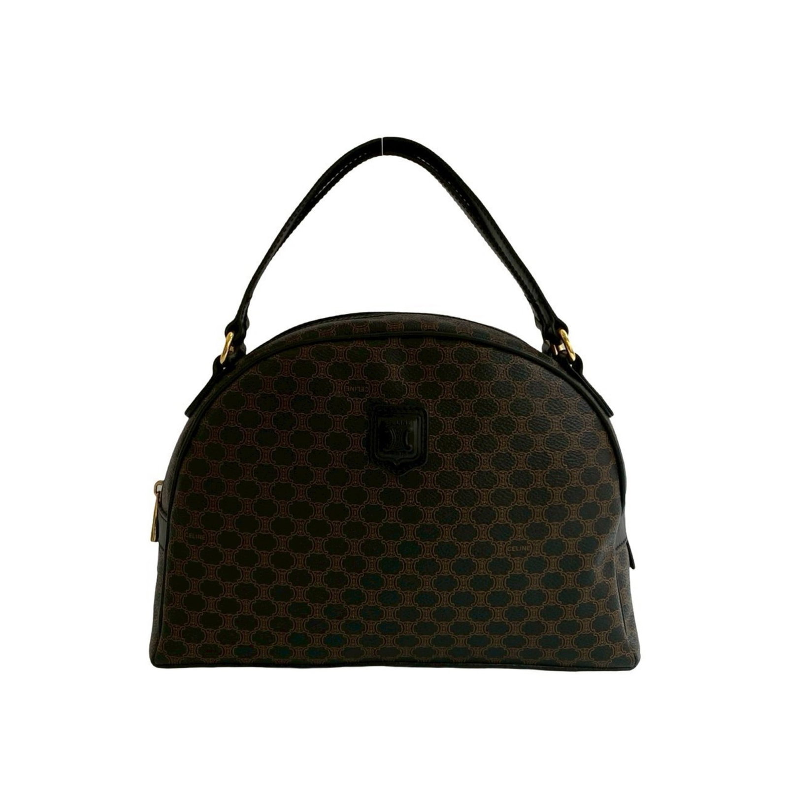 Boston Handbag Leather Celine Bag Pvc: Boston Handbag Leather Celine Bag Pvc Boston Handbag Leather Celine Bag Pvc - A sleek and sophisticated black leather handbag with PVC accents, featuring a classic design with clean lines and minimal 