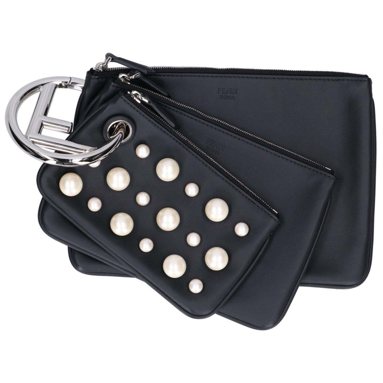 Leather pouch clutch bag by Fendi (1 of 10)