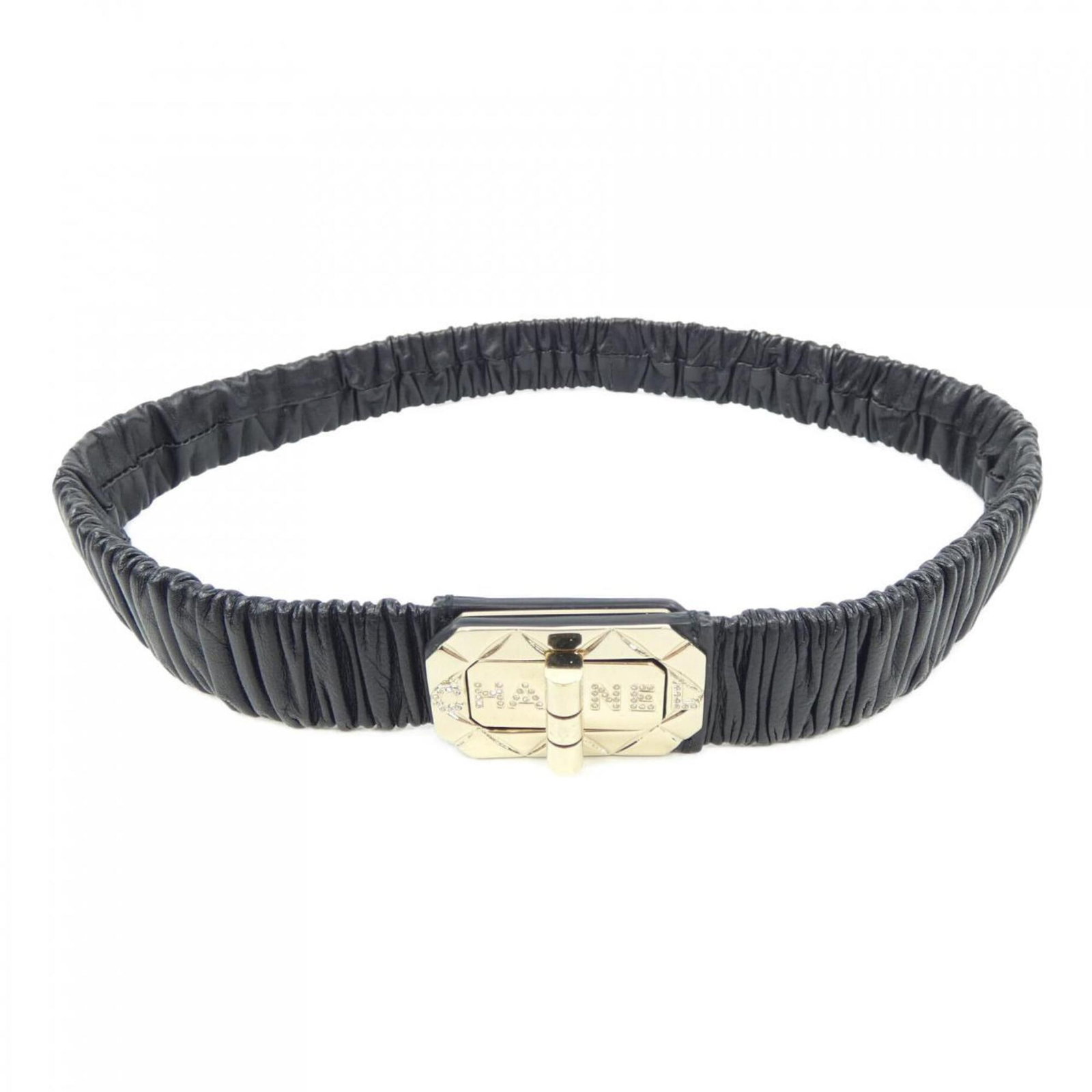 Standard Belt by Chanel: Standard Belt by Chanel Standard Belt by Chanel in black, measuring 65cm in length. This classic design belt features the iconic Chanel brand and is made to a standard size. Item Specifics: Brand:
