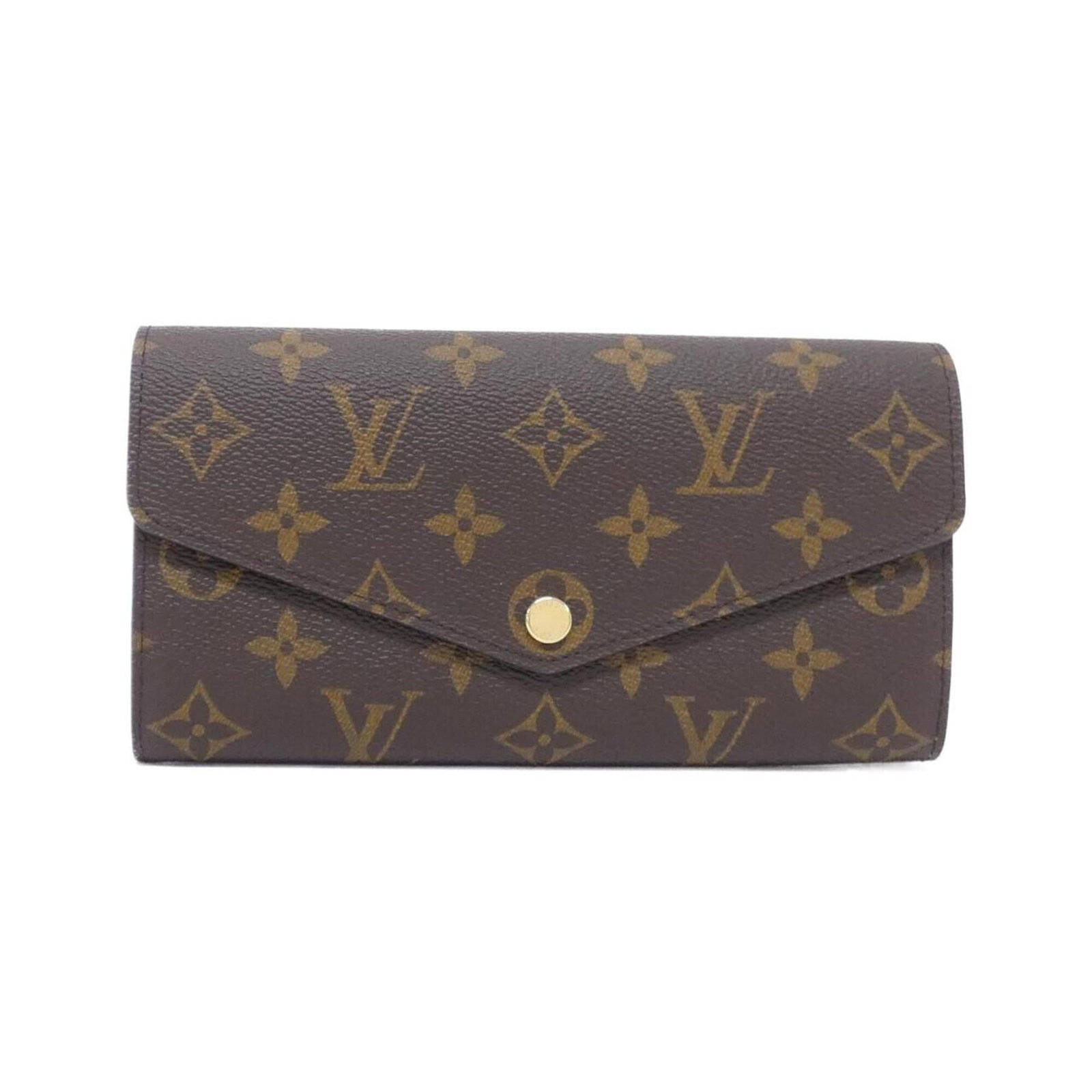 Canvas wallet bi-fold coated long Louis Vuitton: Canvas wallet bi-fold coated long Louis Vuitton Coated canvas construction adds durability to the classic bi-fold design, while the long shape provides ample space for cards and cash. The iconic