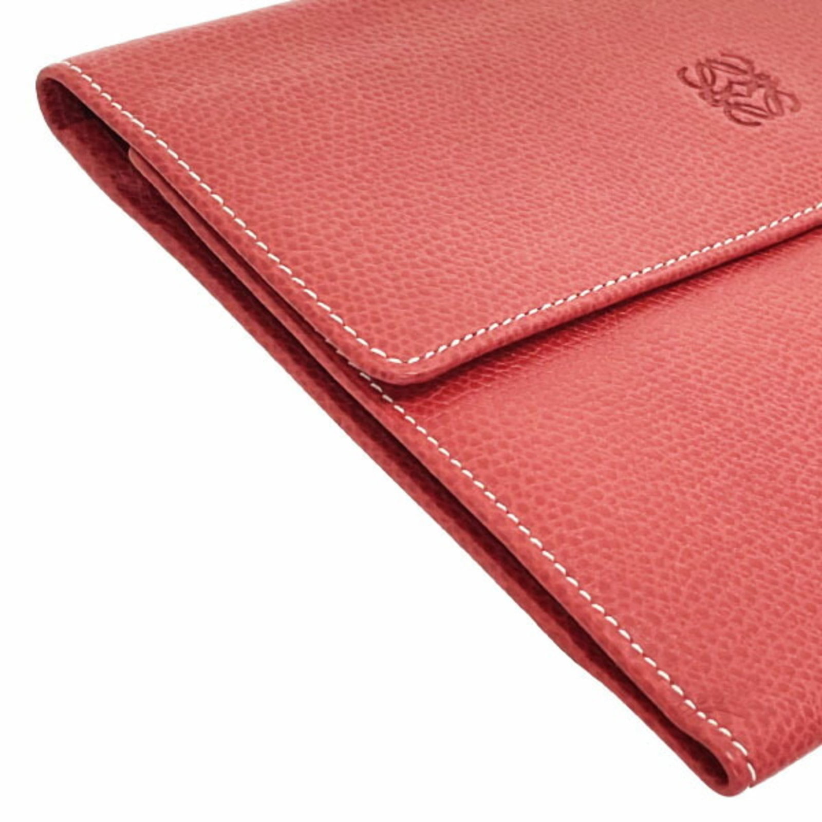 Long Leather Wallet Tri Fold - 4
