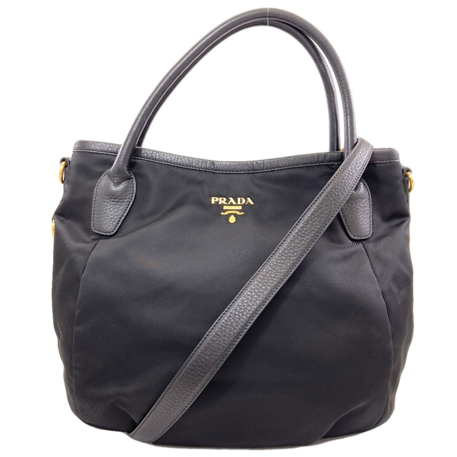 Bag Nylon Tote Prada: Bag Nylon Tote Prada Black Prada Nylon Tote Bag, 30.5cm x 30cm x 15cm, bears the signature of its creator. Made from high-quality nylon material, this tote bag features a sleek and modern design that 