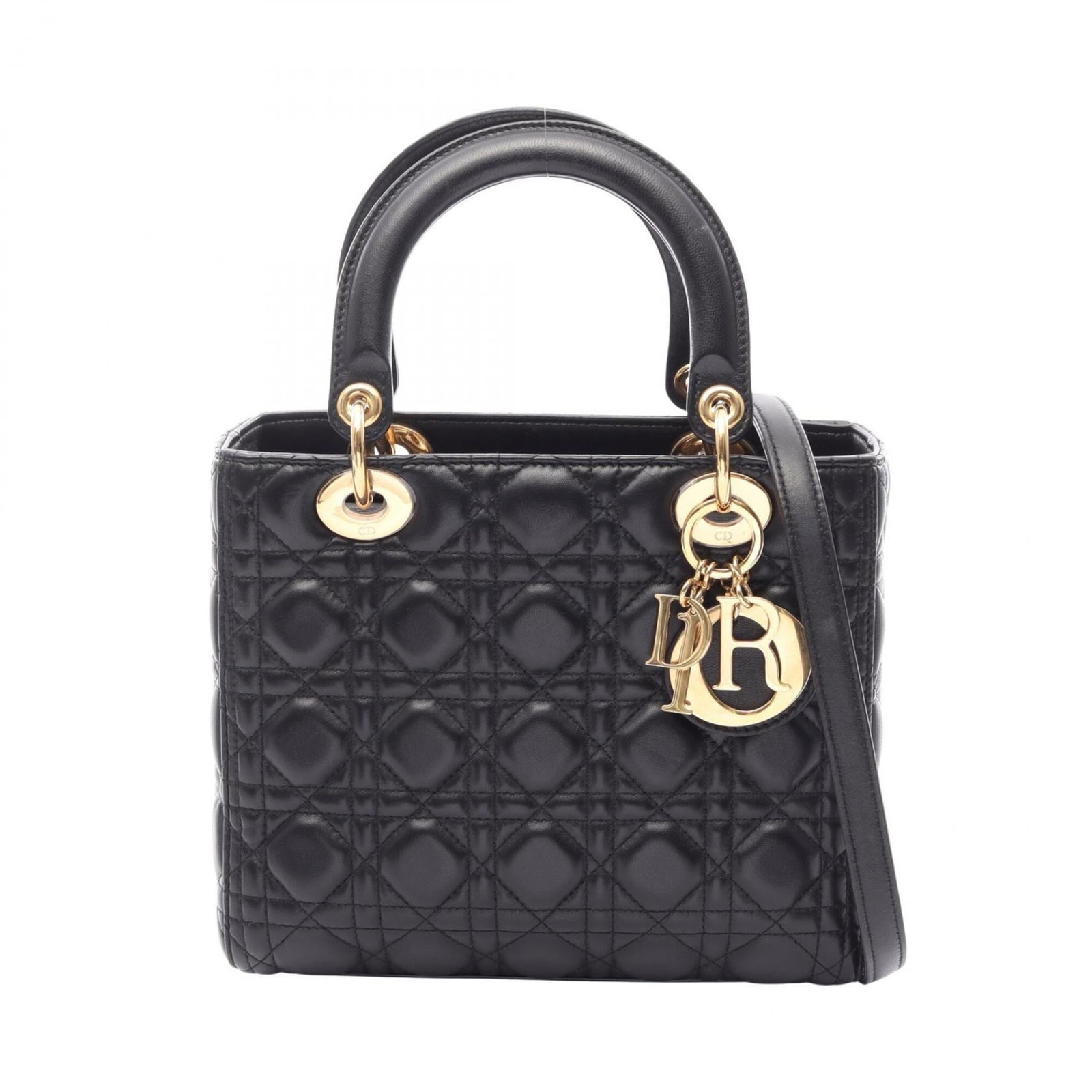 Handbag Christian Dior Leather: Handbag Christian Dior Leather Black Christian Dior Leather Handbag. Made from high-quality leather, this classic handbag features a timeless design with clean lines and a sleek silhouette. With its
