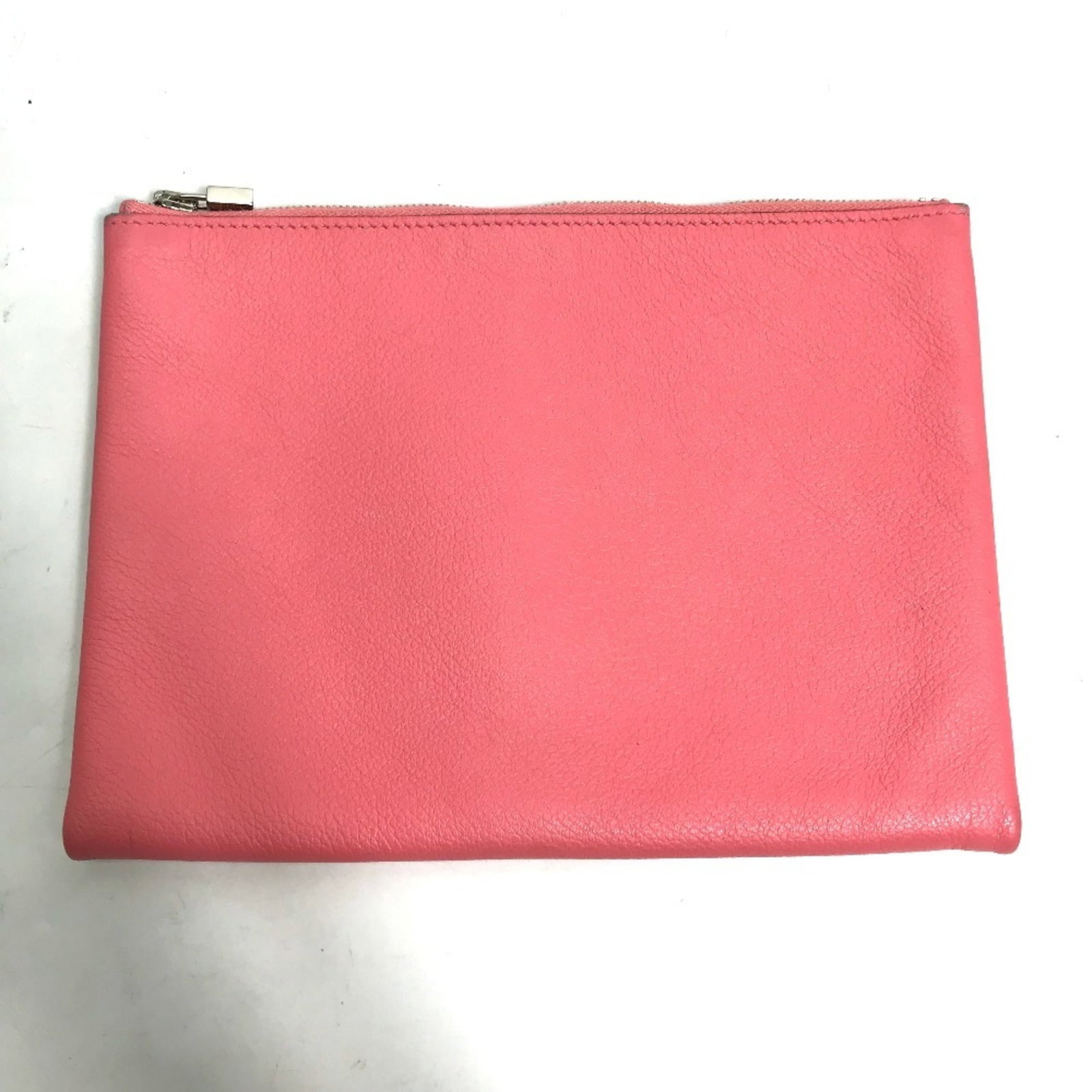 Hermes Pouch: Hermes Pouch Pink, Rose azalee colored Hermes pouch with a zipper closure. This compact accessory measures 14cm x 19.5cm x 1.5cm and features a simple design. A small, stylish addition to any outfit.