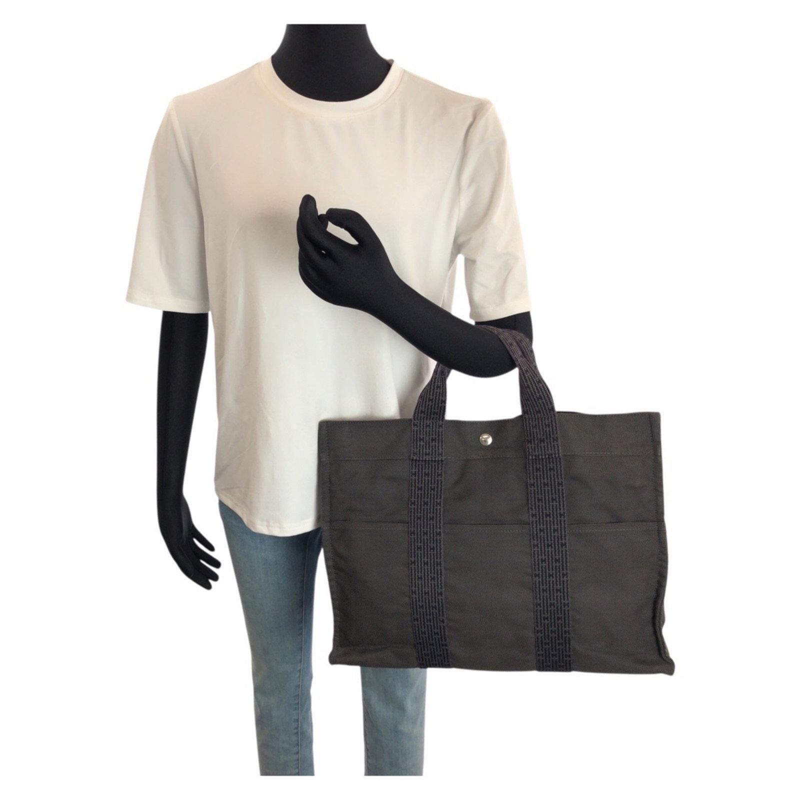 Polyester Polyamide Handbag Tote Hermes - 7