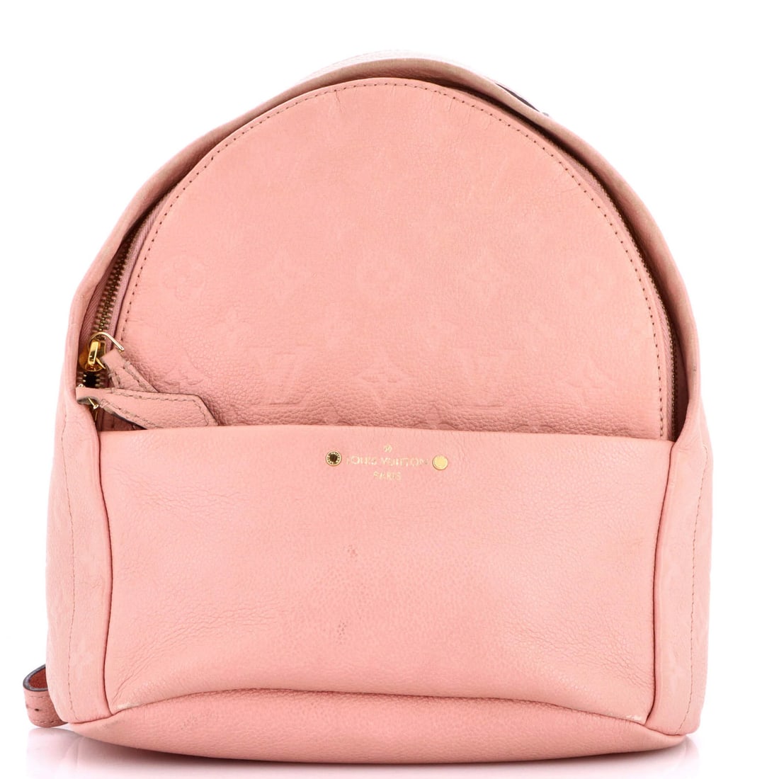 Sorbonne Empreinte Monogram Leather Louis Vuitton Backpack: Sorbonne Empreinte Monogram Leather Louis Vuitton Backpack Pink Sorbonne Empreinte Monogram Leather Louis Vuitton Backpack with distinctive pink exterior and gold hardware. Features heavy edge wear,