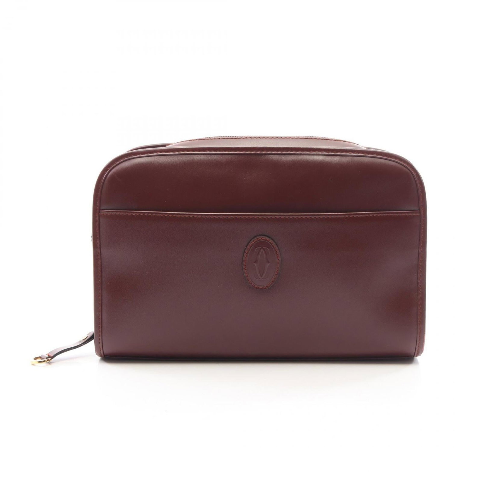 Clutch Bag Leather Handbag Cartier: Clutch Bag Leather Handbag Cartier Cartier's Bordeaux leather clutch bag boasts sleek dimensions and refined style, measuring 16cm x 24cm x 7cm. Made from high-quality leather, this elegant handbag fe