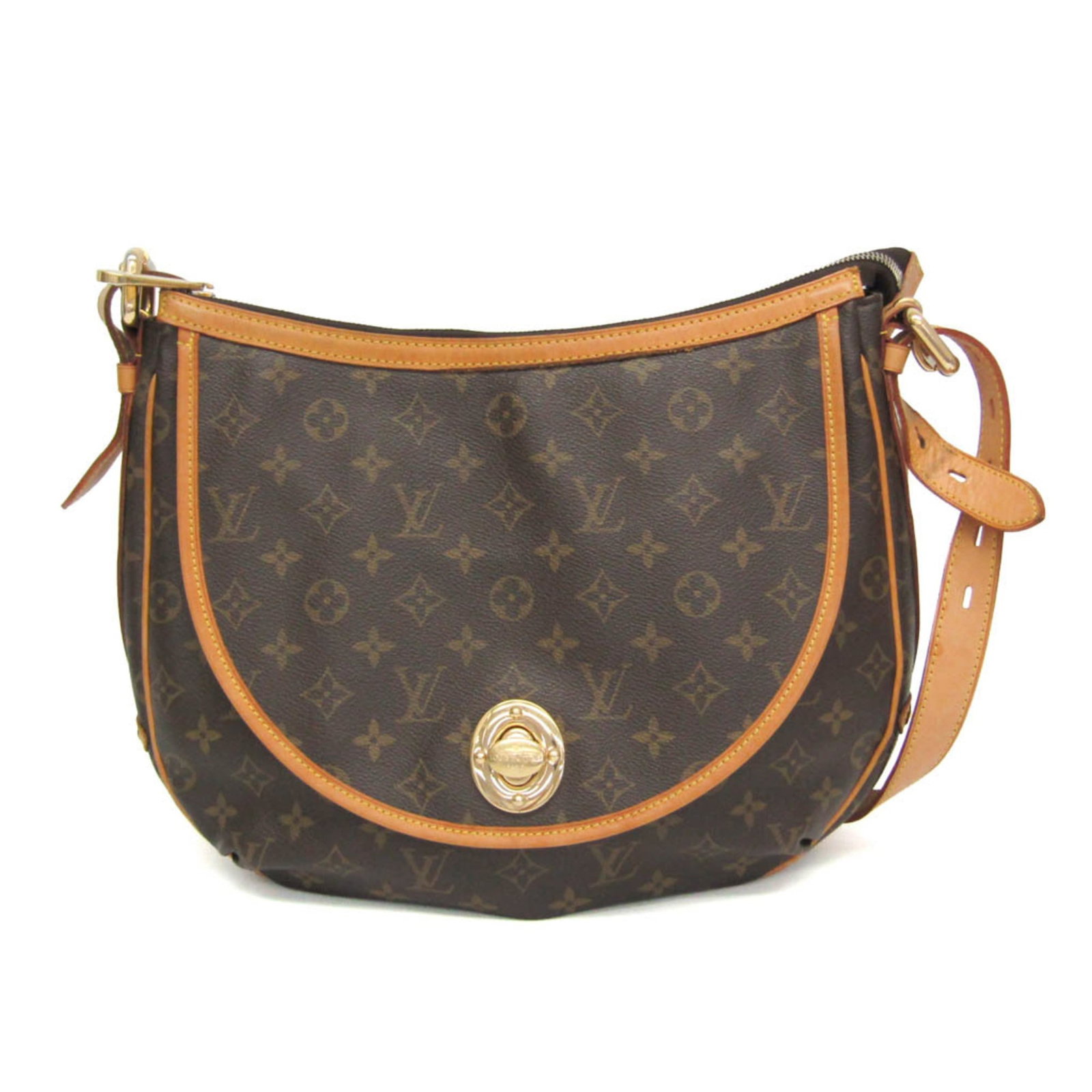 Shoulder Bag Monogram By Louis Vuitton: Shoulder Bag Monogram By Louis Vuitton Monogrammed by Louis Vuitton, this iconic shoulder bag boasts the signature monogram pattern in rich brown. Featuring an open pocket and two outer pockets with