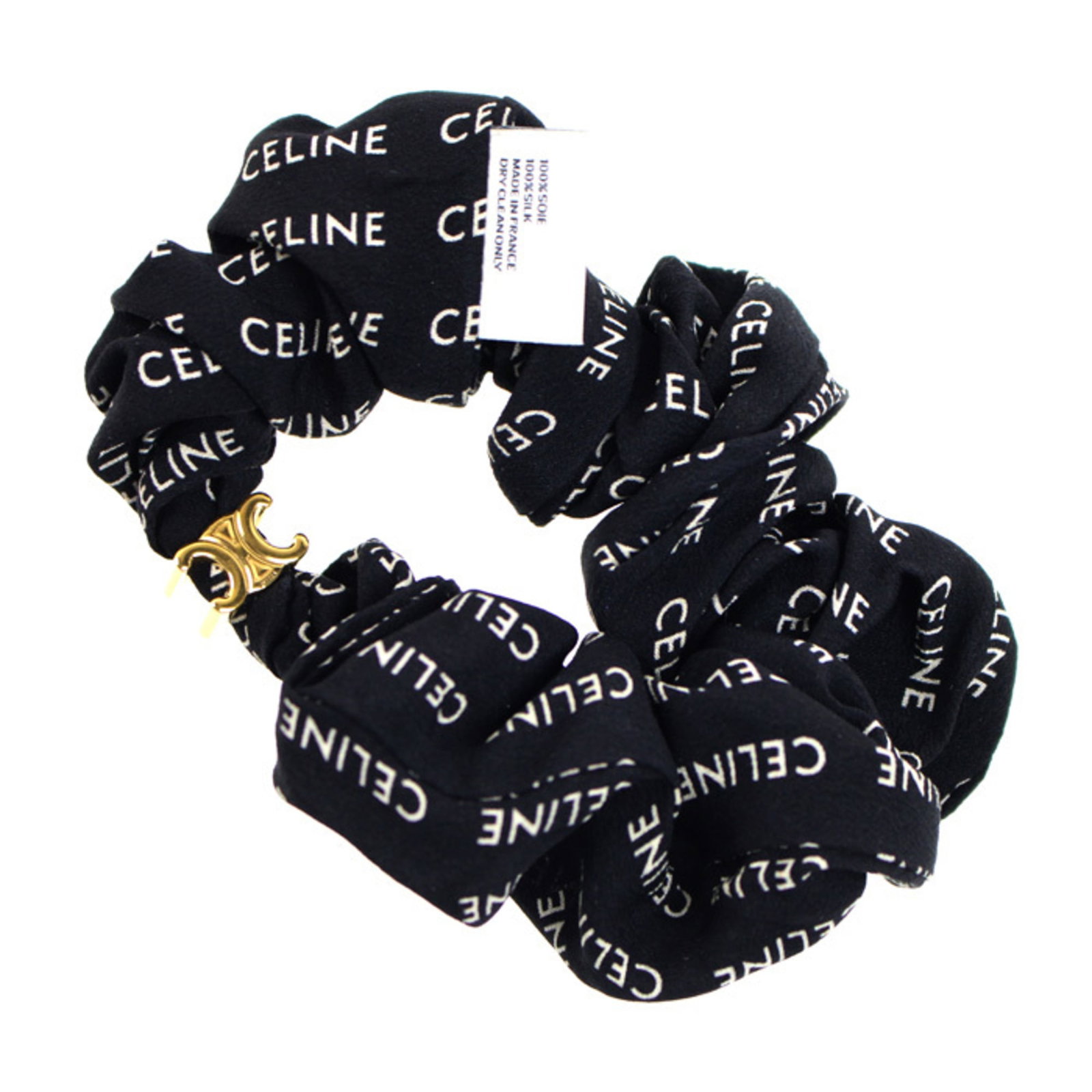 Silk Brass Scrunchie Celine - 2