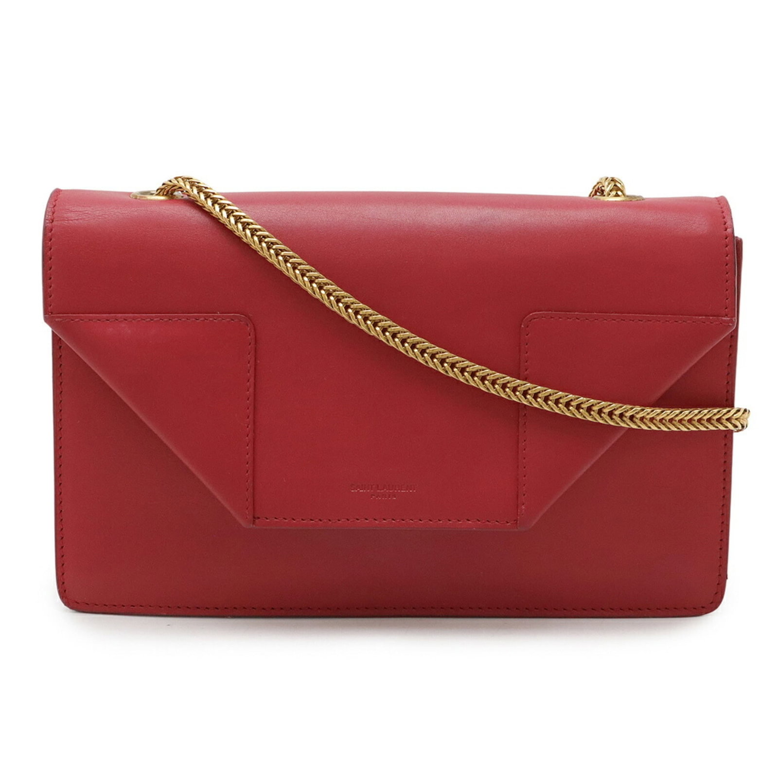 Saint Laurent Yves Pochette Leather Shoulder Bag: Saint Laurent Yves Pochette Leather Shoulder Bag The Saint Laurent Yves Pochette Leather Shoulder Bag boasts a striking red color and sleek design, making it a chic accessory for any occasion. With it