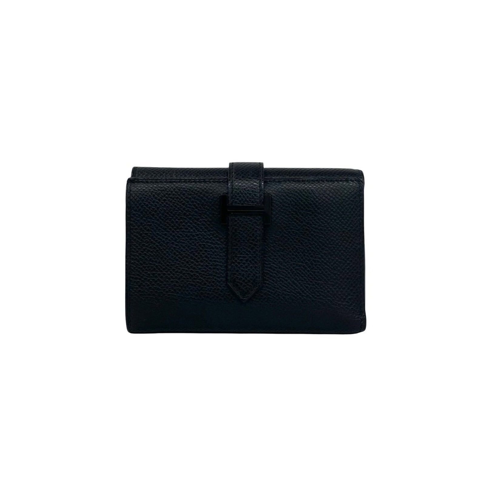 Hermes Wallet (Tri-Fold) Epsom Leather: Hermes Wallet (Tri-Fold) Epsom Leather Epsom leather provides a rich, sophisticated look to this tri-fold wallet from Hermes. Made with high-quality materials, its sleek design and slim profile make i