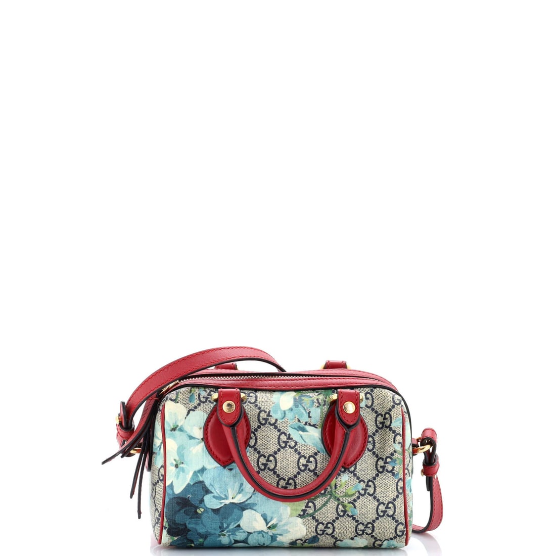 Gucci Convertible Boston Bag Blooms Print GG Coated Nano Canvas: Gucci Convertible Boston Bag Blooms Print GG Coated Nano Canvas Gucci Convertible Boston Bag Blooms Print GG Coated Nano Canvas features a vibrant Blooms print on its canvas exterior, paired with