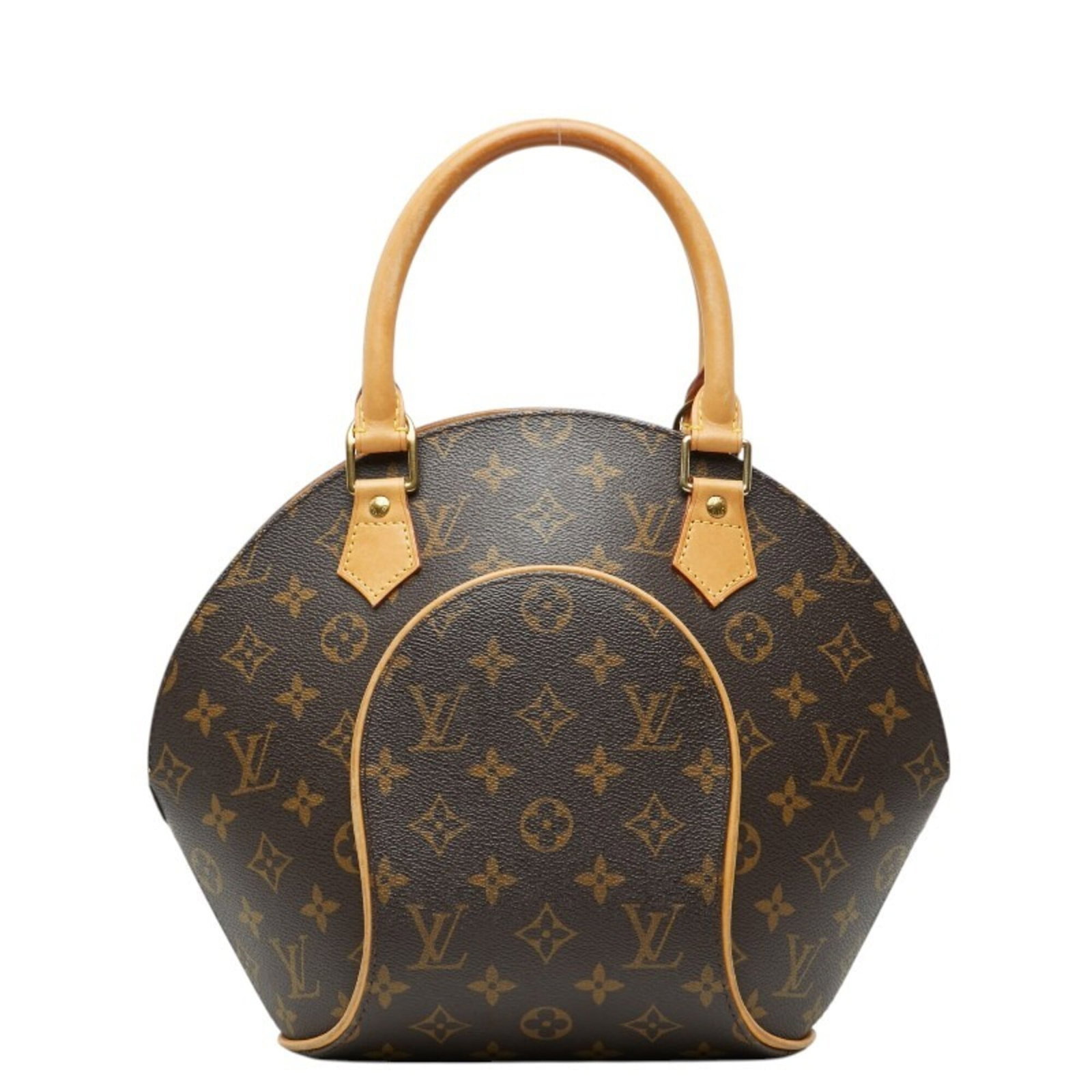 Vuitton Pvc Leather Handbag Louis: Vuitton Pvc Leather Handbag Louis Vuitton's iconic Monogram pattern adorns this stylish handbag made from PVC and leather, featuring a classic brown color and secure zipper closure. Measuring 25cm x 2