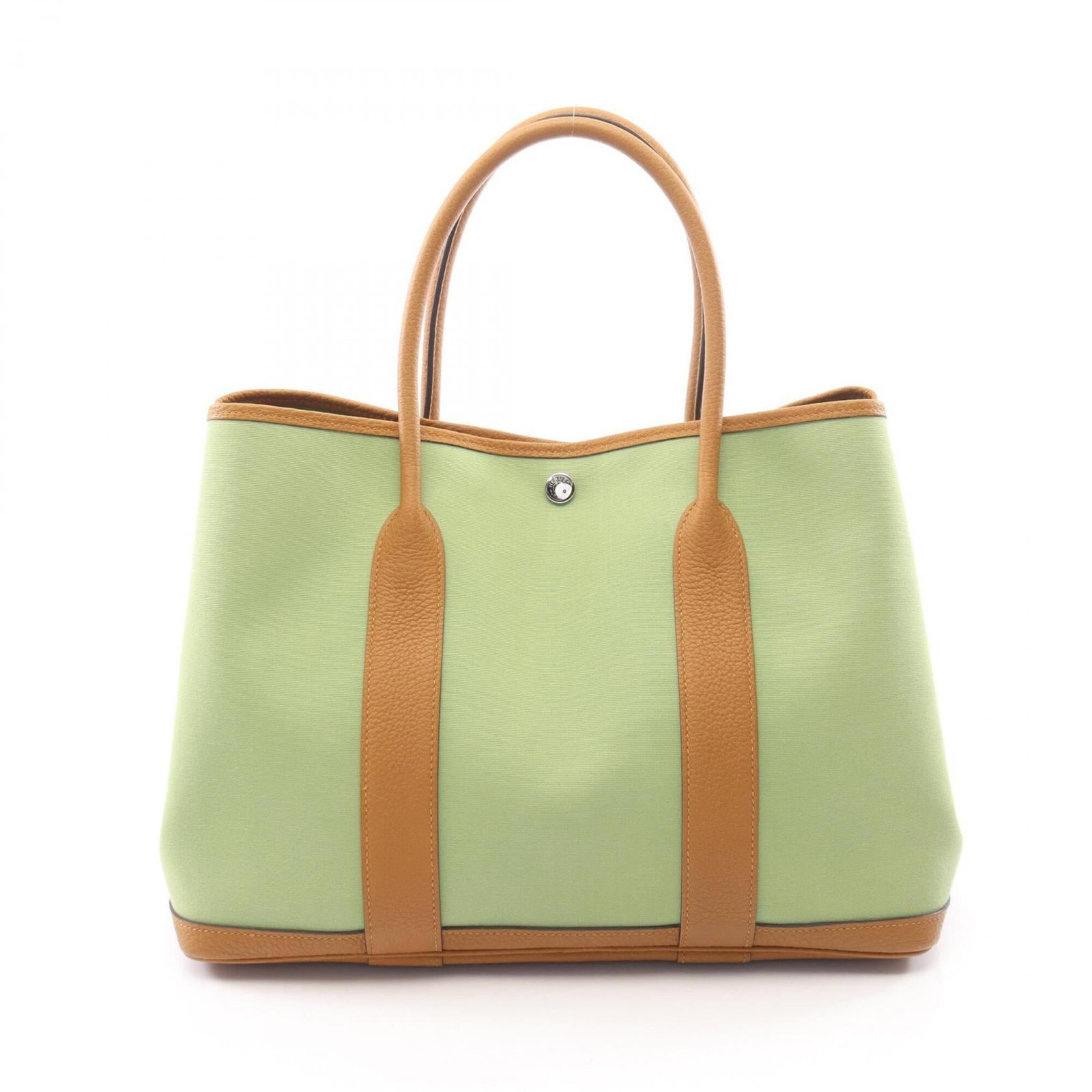 Hermes Handbag Tote Bag Toile Officier Negonda Leather: Hermes Handbag Tote Bag Toile Officier Negonda Leather Toile Officier Negonda Leather Handbag Tote Bag from Hermes features rich, earthy tones in brown and green hues. Made with high-quality Toile Off