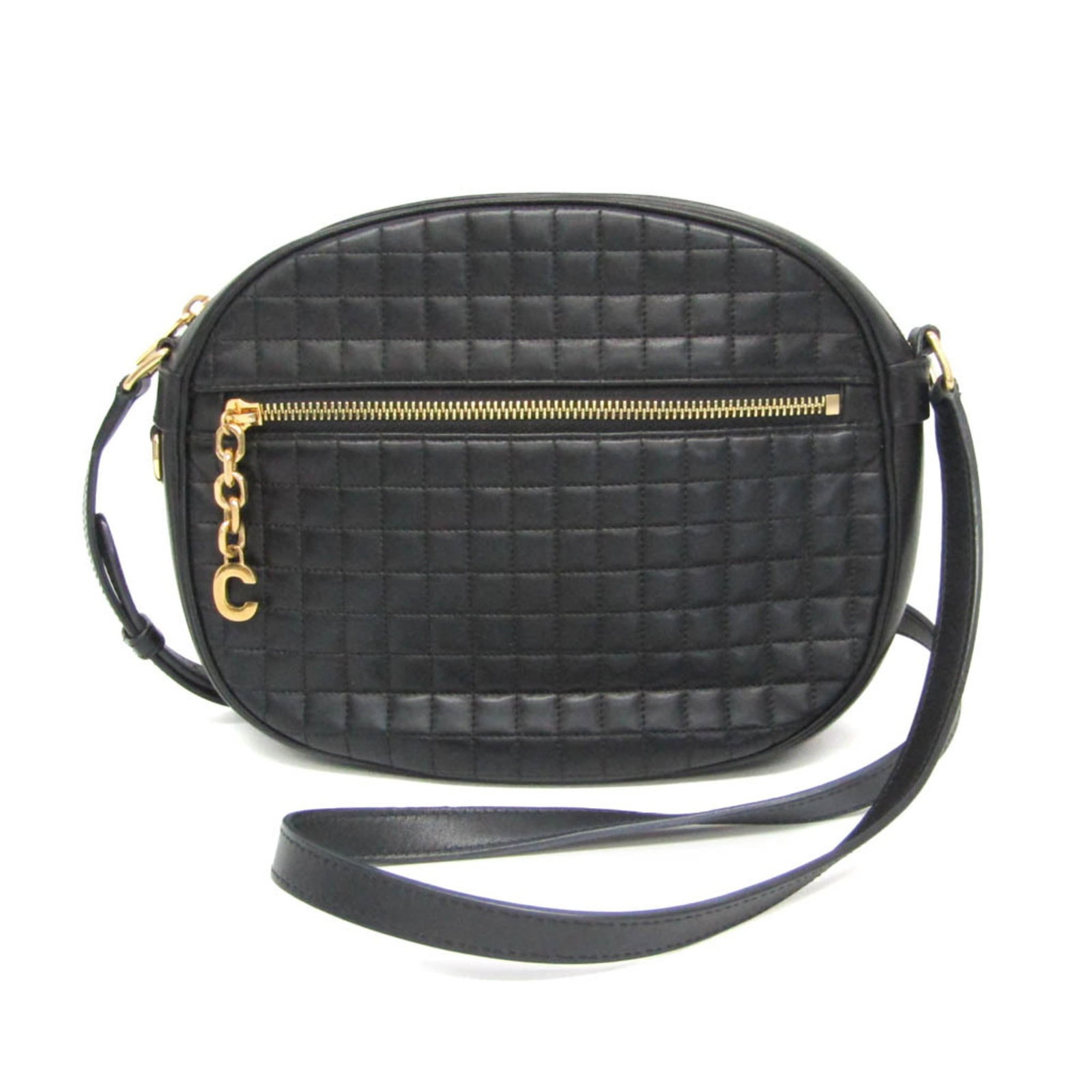 Celine bag leather: Celine bag leather Calfskin leather construction provides durability and sophistication to this medium-sized Celine camera bag. Measuring 20cm x 26cm x 6cm, it features a sleek black finish and weighs
