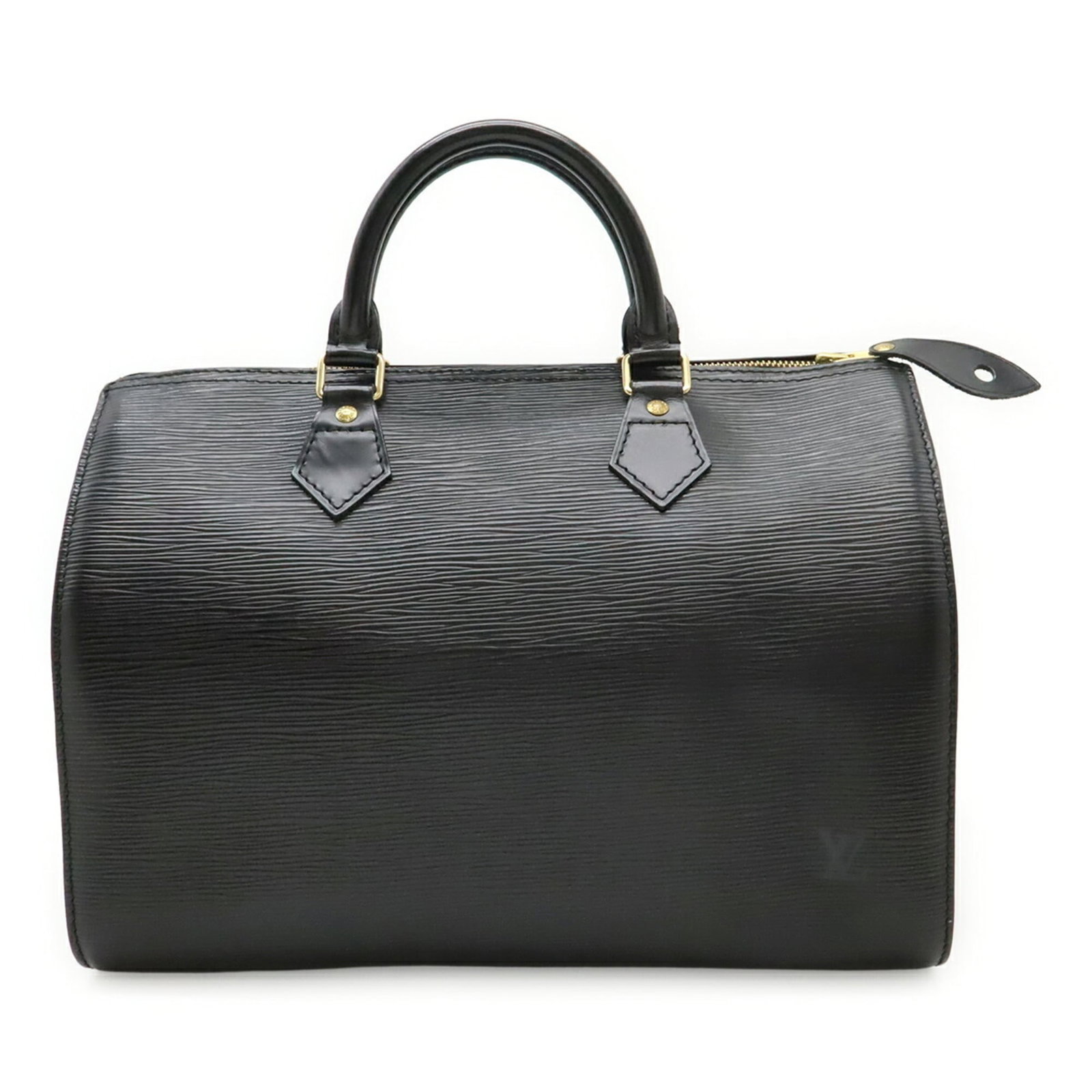 Louis Vuitton Boston Bag Handbag Epi Leather: Louis Vuitton Boston Bag Handbag Epi Leather Black Epi leather Louis Vuitton Boston bag with classic design and timeless style. Measuring 22cm x 33cm x 18cm, it features a sleek and sophisticated