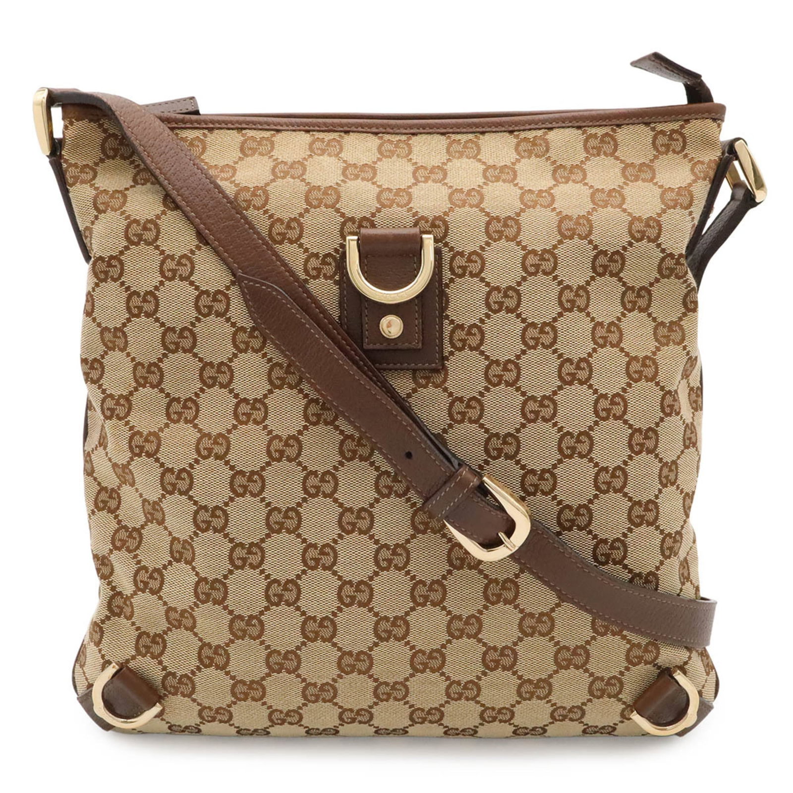 Shoulder Bag Canvas Gucci: Shoulder Bag Canvas Gucci This Gucci MPN 131326 canvas shoulder bag boasts a timeless design with its beige brown, Brown, and Khaki color palette. Made from high-quality GG canvas, the bag's classic
