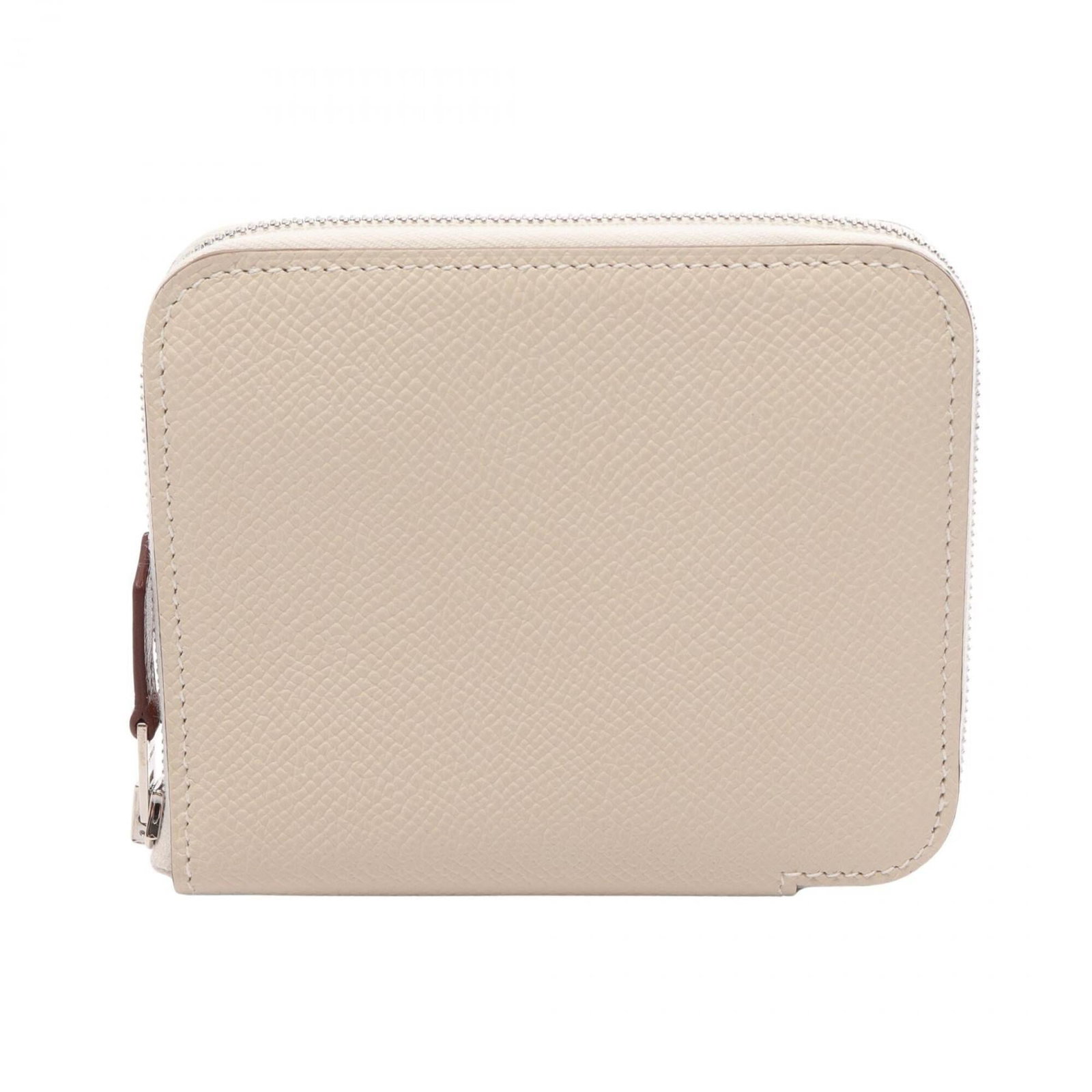 Hermes Coin Purse/ Coin Case Epsom Leather: Hermes Coin Purse/ Coin Case Epsom Leather Epsom leather coin purse from Hermes, featuring an ivory color and compact size. This elegant case is presented in a box with a dust bag for added protection