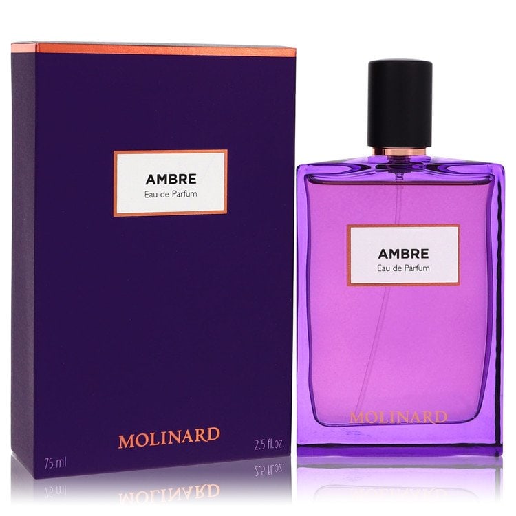 Molinard Ambre by Molinard Eau De Parfum Spray 2.5 oz: Molinard Ambre by Molinard Eau De Parfum Spray 2.5 oz Molinard Ambre by Molinard Eau De Parfum Spray is a spicy, woody fragrance originally released in 1993 and reformulated in 2015. This unisex scent