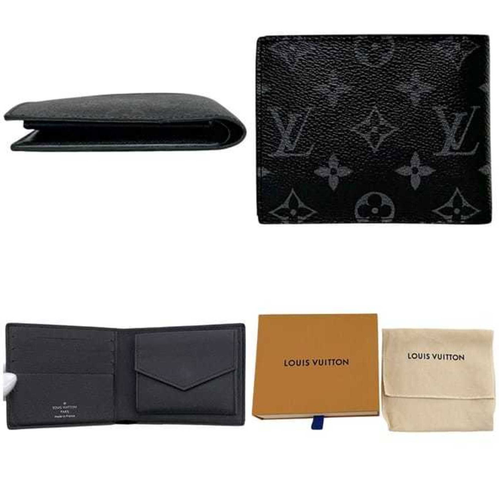 Vuitton Louis Eclipse Monogram Bi Fold Wallet - 3