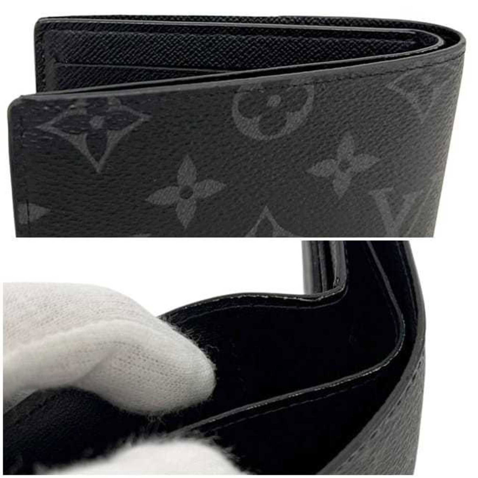 Vuitton Louis Eclipse Monogram Bi Fold Wallet - 4