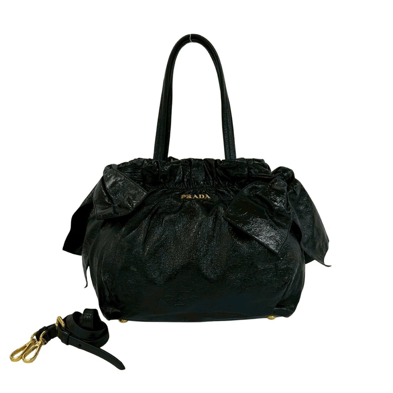 Patent Leather Shoulder Tote Bag Handbag: Patent Leather Shoulder Tote Bag Handbag Patent leather gives this shoulder tote bag its sleek, sophisticated look. Made from high-quality patent leather, the bag's black color provides a timeless