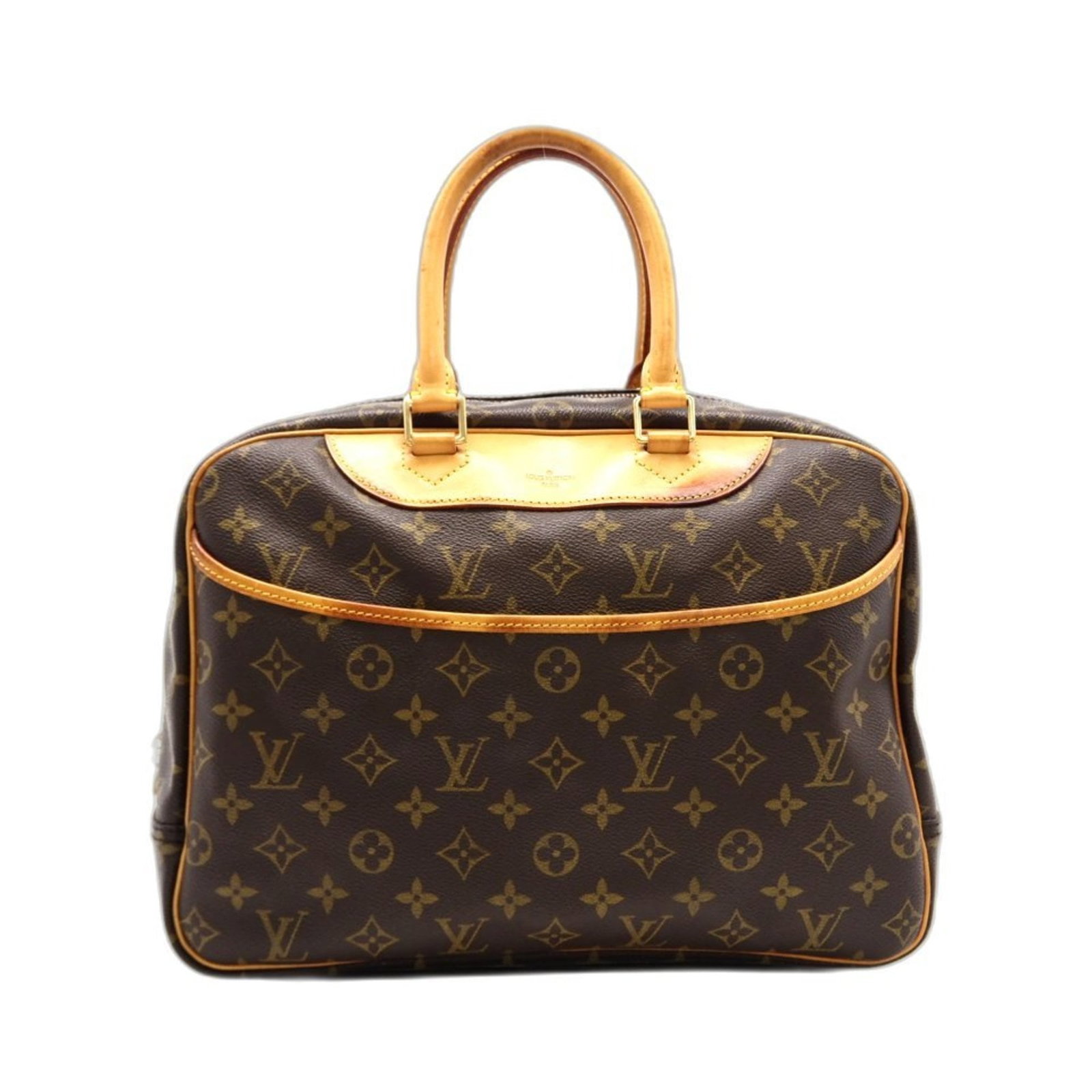 Canvas Leather Coated Handbag Vuitton Louis: Canvas Leather Coated Handbag Vuitton Louis Canvas Leather Coated Handbag Vuitton Louis - A stylish and durable handbag made from coated canvas and leather, featuring a classic brown color. Measuring