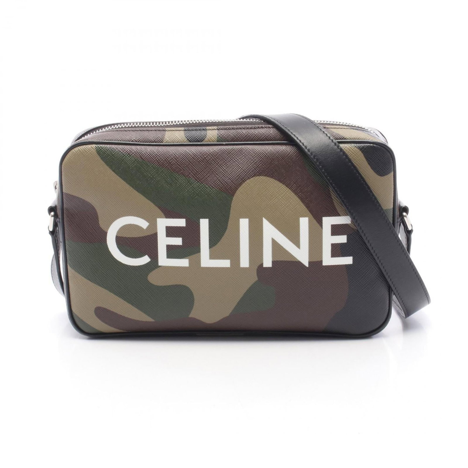 Celine Handbag Messenger Bag Shoulder Bag Coated Canvas Leather: Celine Handbag Messenger Bag Shoulder Bag Coated Canvas Leather Coated canvas and leather combine in sleek, modern design. The Celine MPN 194502DFF features a versatile style that can be worn as a mes