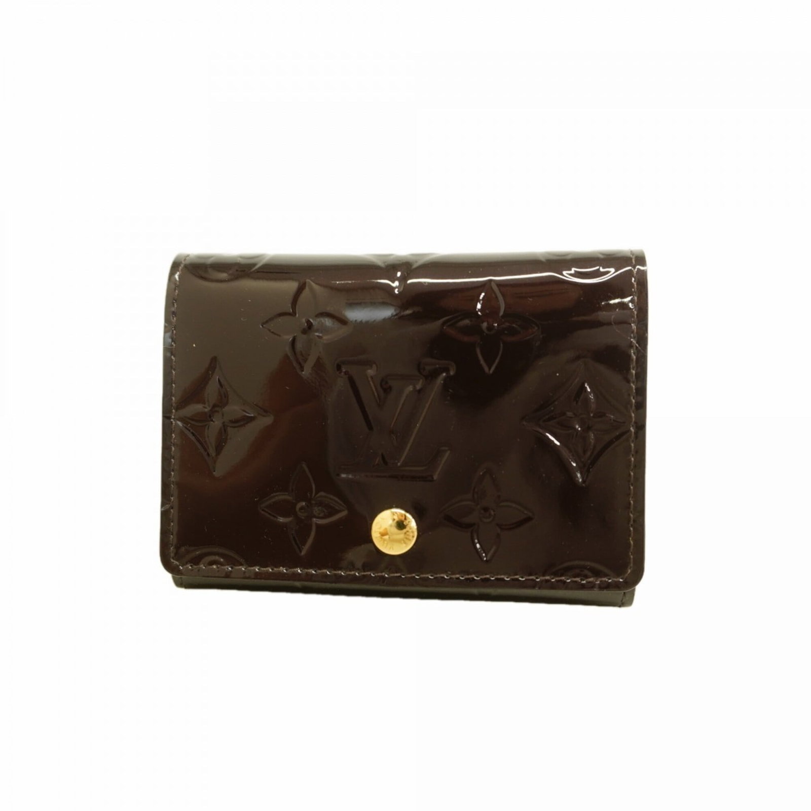 Business Card Case By Louis Vuitton: Business Card Case By Louis Vuitton Amarante Business Card Case by Louis Vuitton features a sleek design with a signature monogram pattern. Made from high-quality materials, the case measures 8cm x 10