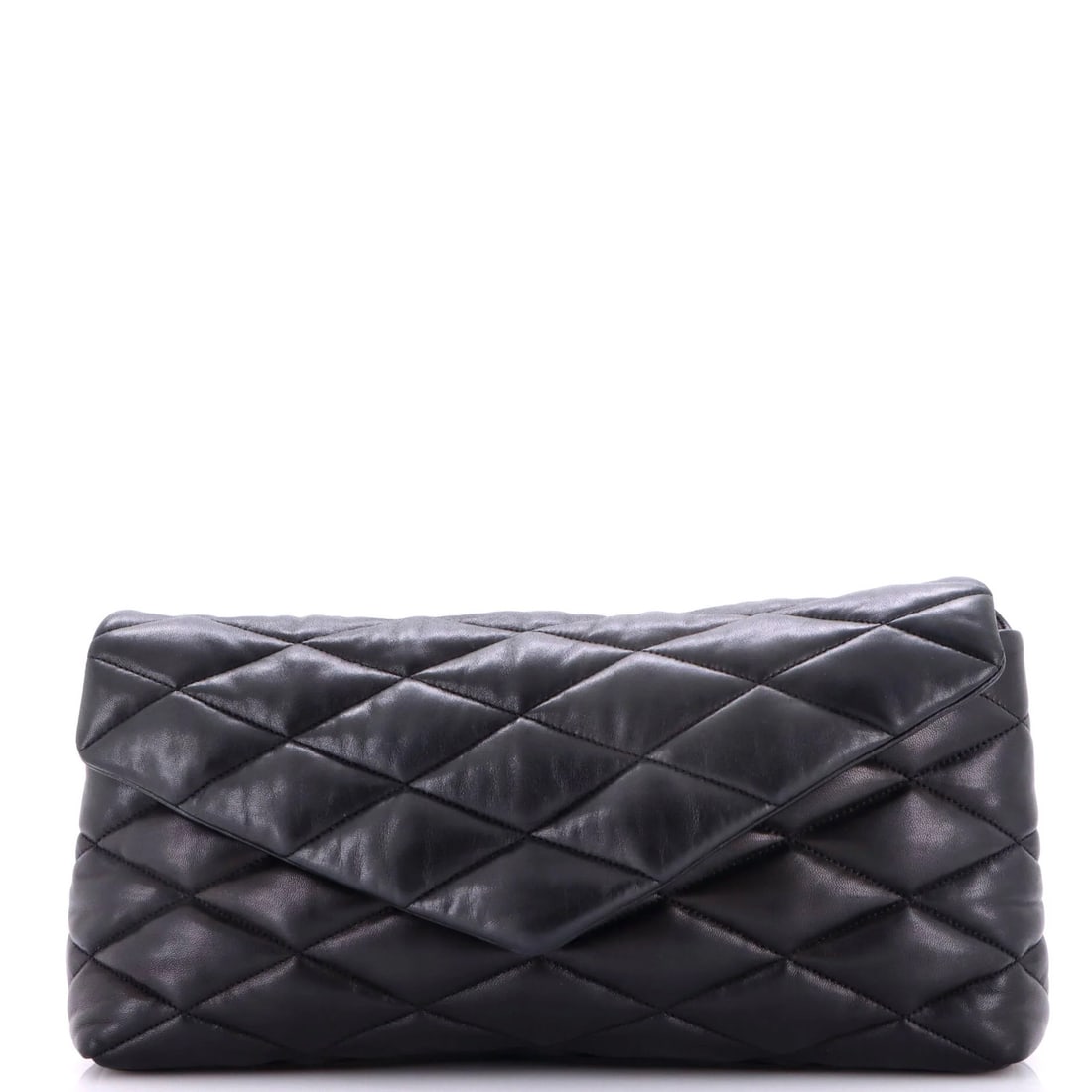 Saint Laurent Sade Puffer Envelope Clutch Quilted Leather Large (1 of 7)