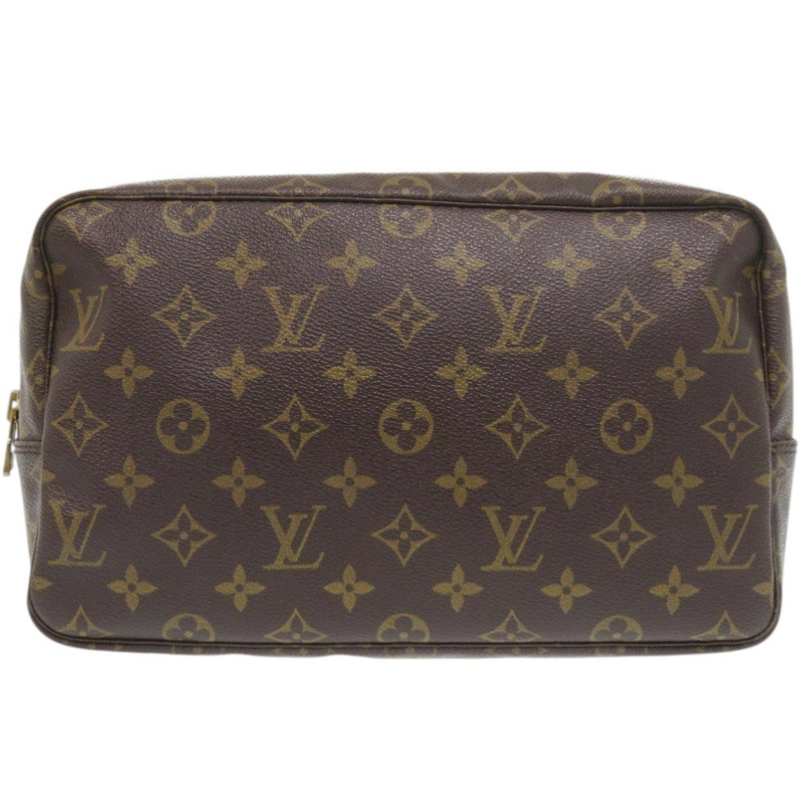 Louis Vuitton pouch monogram clutch bag: Louis Vuitton pouch monogram clutch bag Monogrammed luxury at its finest, this Louis Vuitton pouch monogram clutch bag boasts the iconic brand's signature brown monogram pattern. With a sleek and comp