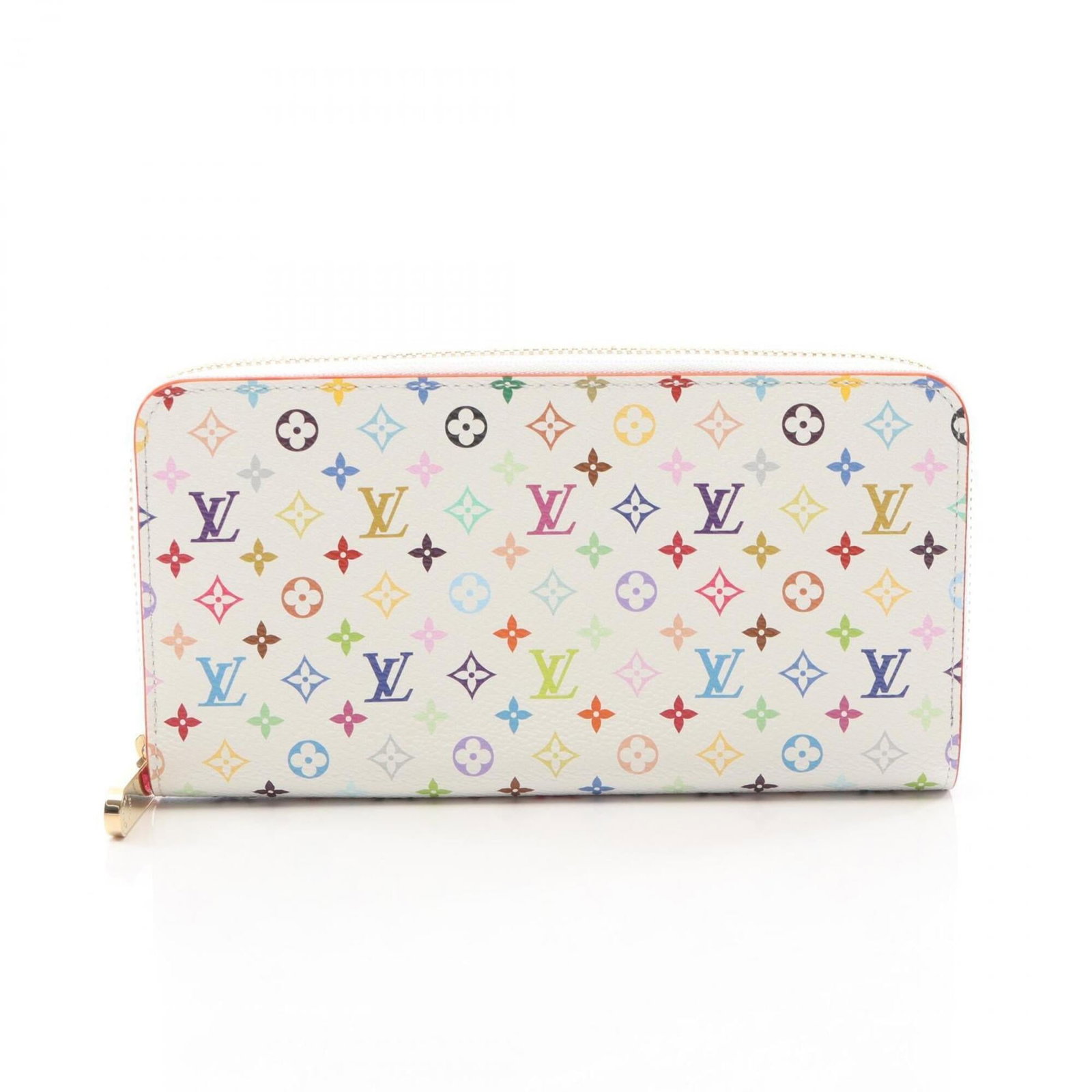 PVC bi-fold wallet from Louis Vuitton: PVC bi-fold wallet from Louis Vuitton White PVC bi-fold wallet from Louis Vuitton, measuring 10cm x 19.5cm x 2.5cm, features a classic design with a durable PVC material construction. This stylish lon