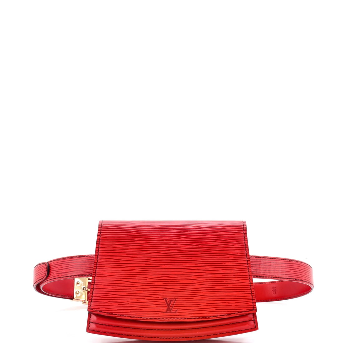 Vuitton Tilsitt Bum Bag Epi Leather: Vuitton Tilsitt Bum Bag Epi Leather Red Louis Vuitton Tilsitt Bum Bag Epi Leather features a classic design with scuffs, minor cracking, and creases on the exterior. The interior is made of leather