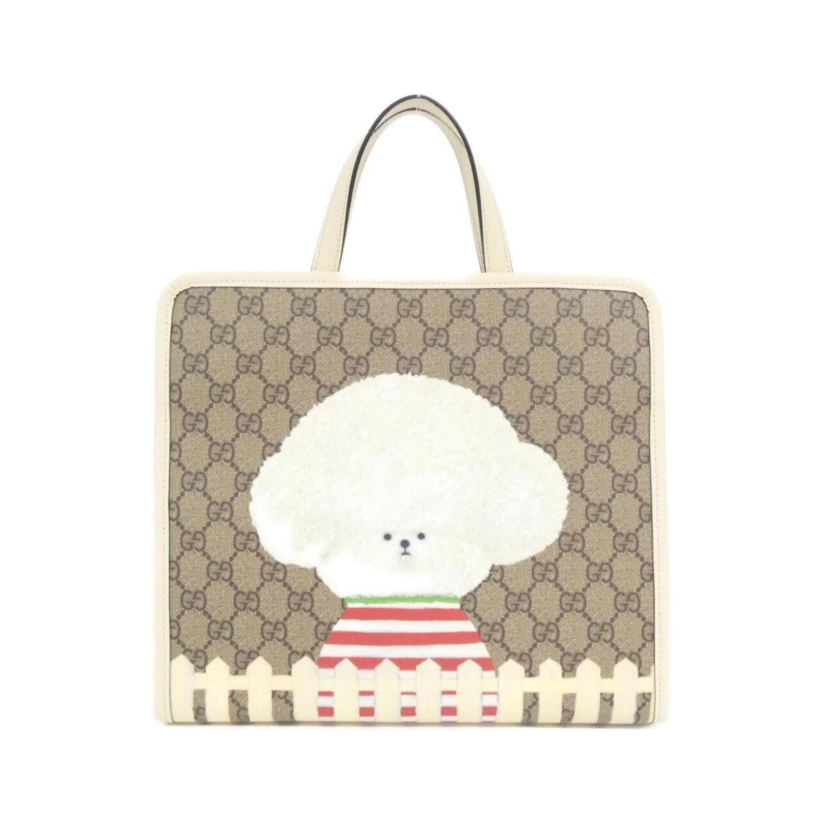 Gucci Handbag Supreme Gg: Gucci Handbag Supreme Gg The Gucci Supreme GG Handbag boasts a timeless design with its classic Beige, Ivory color combination. Measuring 25cm x 28.5cm x 11cm, this stylish bag features the iconic GG