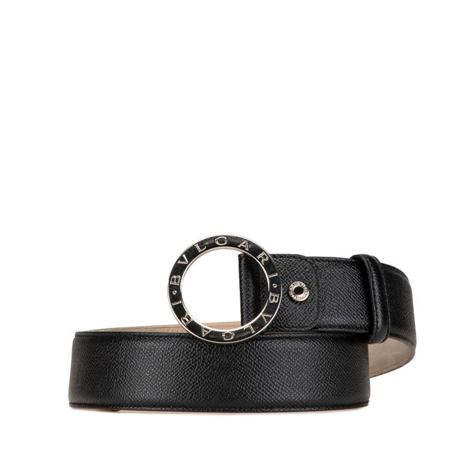 Bvlgari Standard Belt: Bvlgari Standard Belt The Bvlgari Standard Belt is a sleek and sophisticated accessory, crafted from high-quality black leather. Its classic design and silver accents add a touch of elegance to any ou