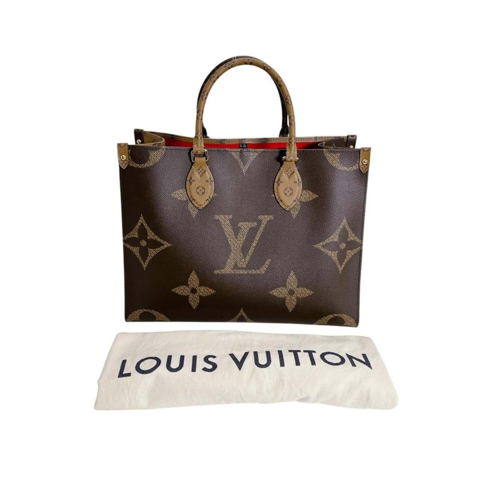 Vuitton Louis Handbag Monogram Tote Canvas: Vuitton Louis Handbag Monogram Tote Canvas Brown Monogram Canvas Louis Vuitton Tote Bag from France, measuring 26cm x 35cm x 14cm. This classic tote bag features the iconic Louis Vuitton monogram patt
